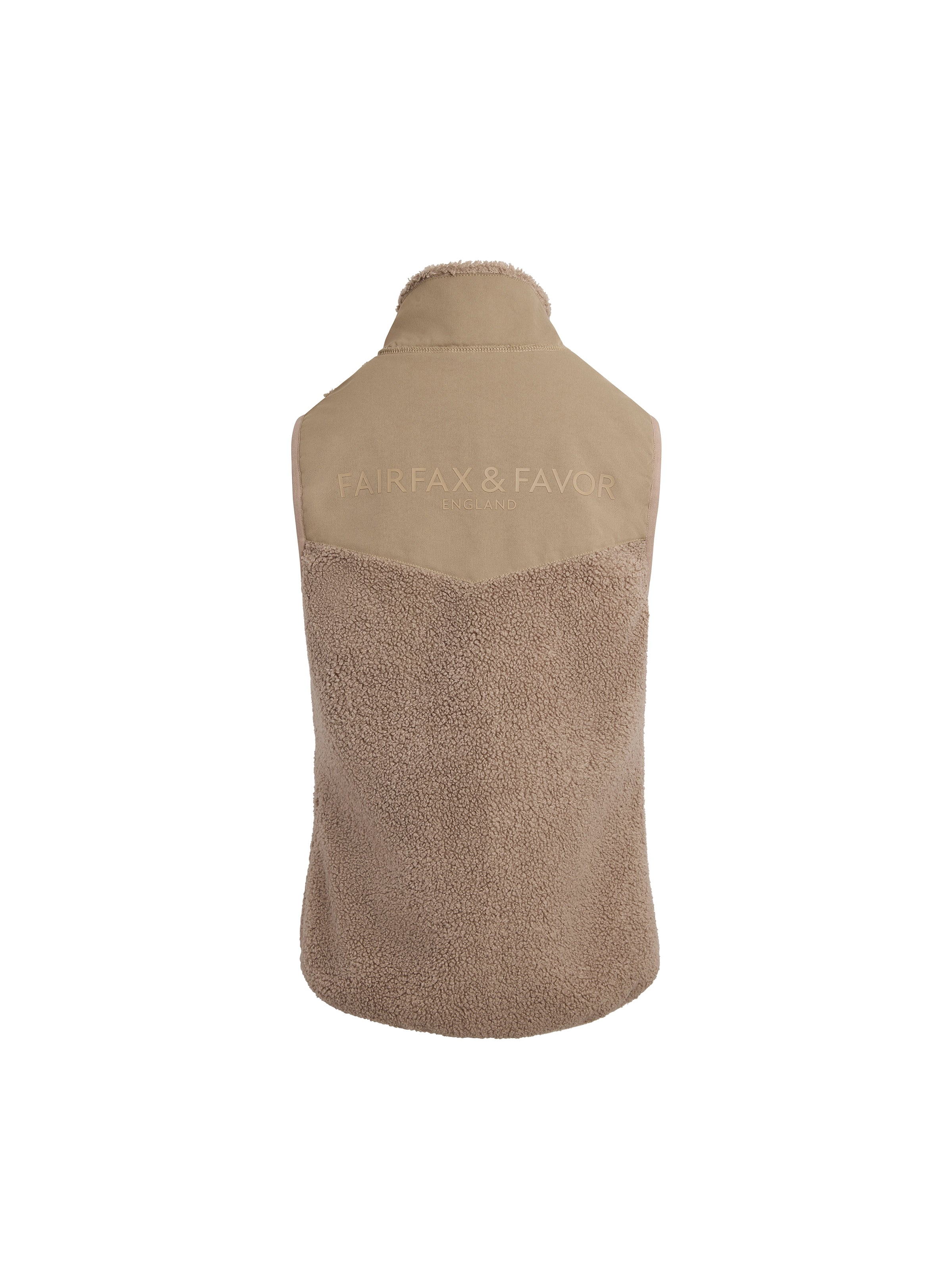 Agnes Fleece Gilet - Fawn - Image 3