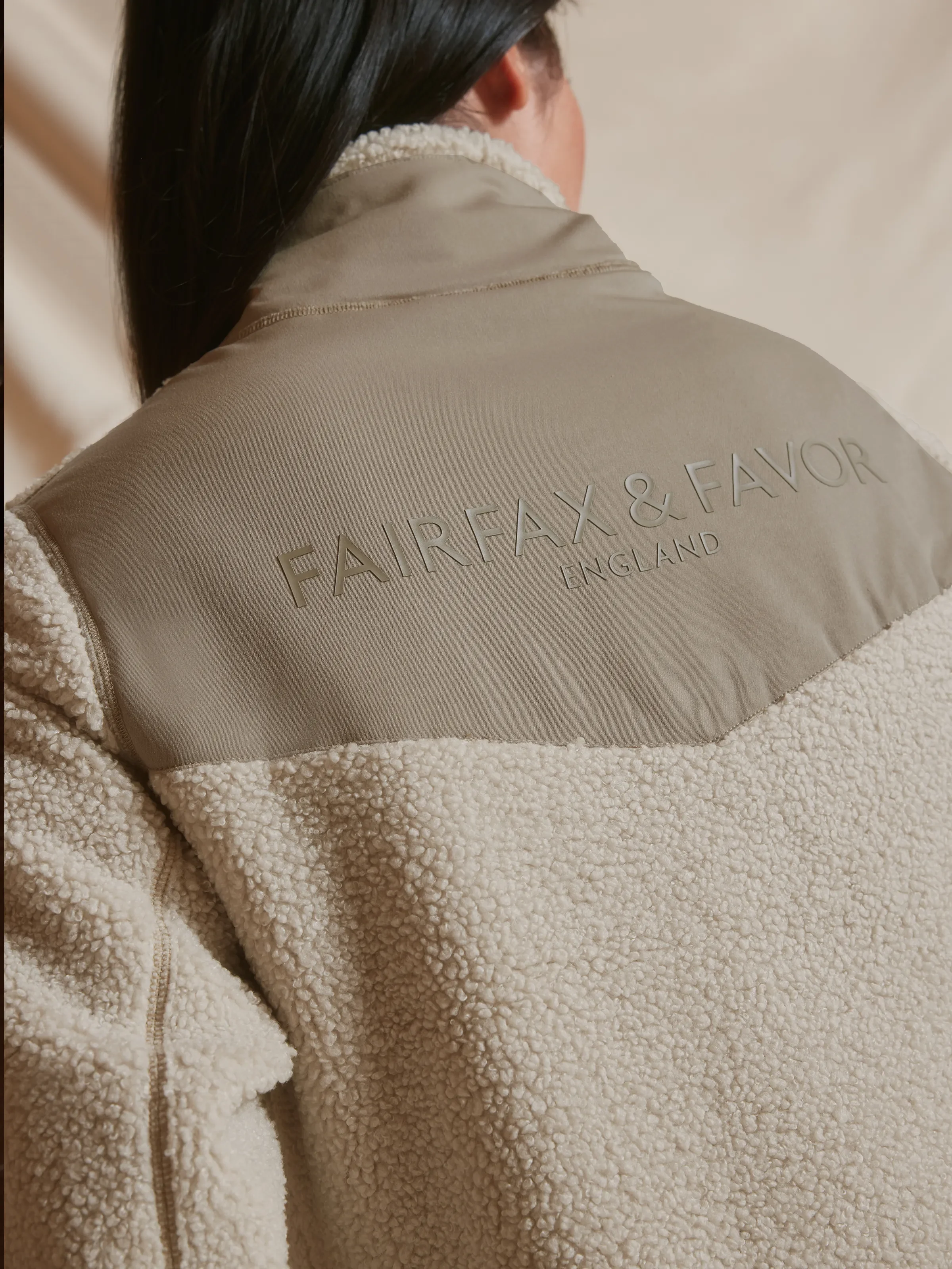 Agnes Fleece Jacket - Ecru - Image 5