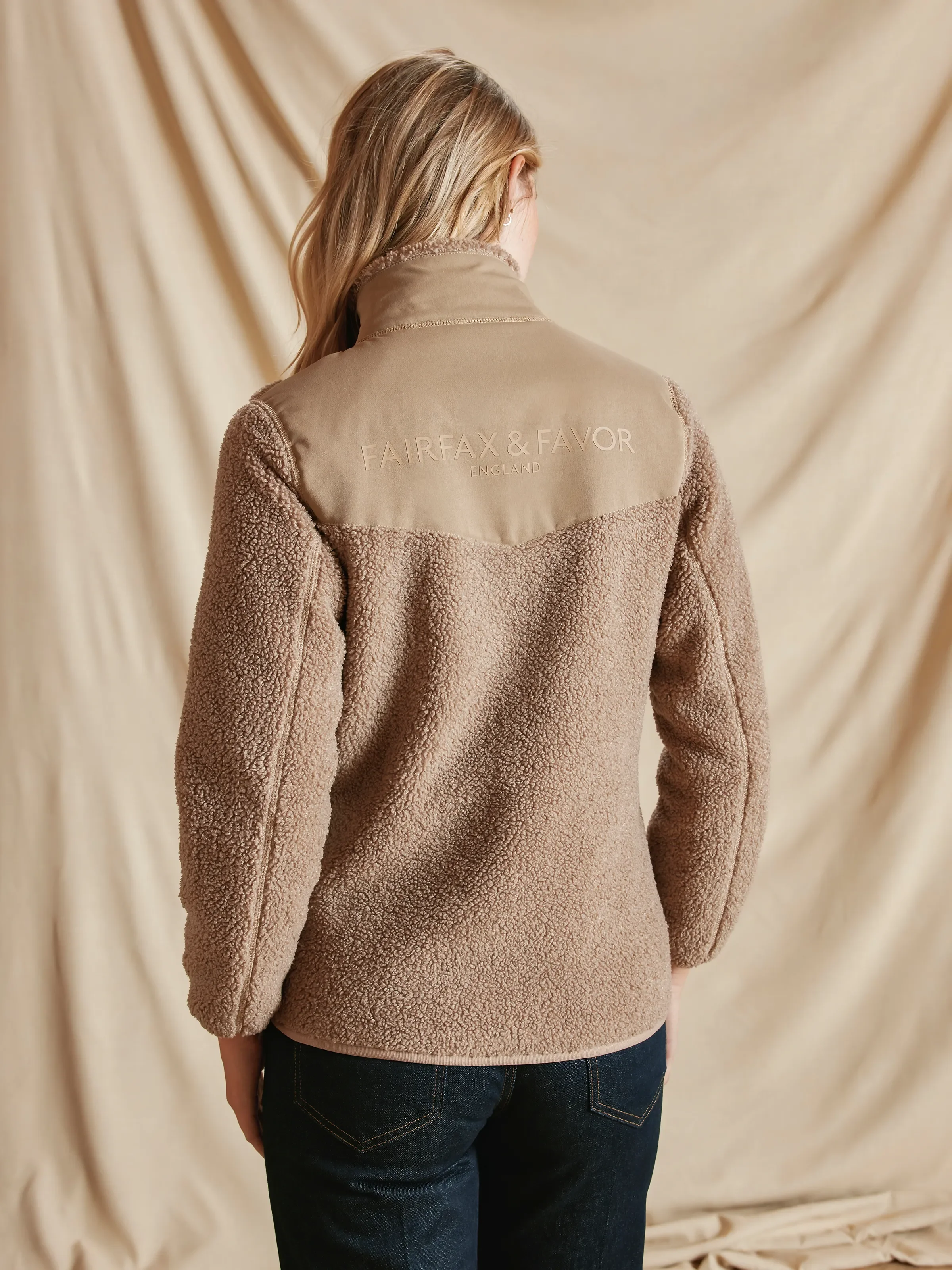 Agnes Fleece Jacket - Fawn - Image 5