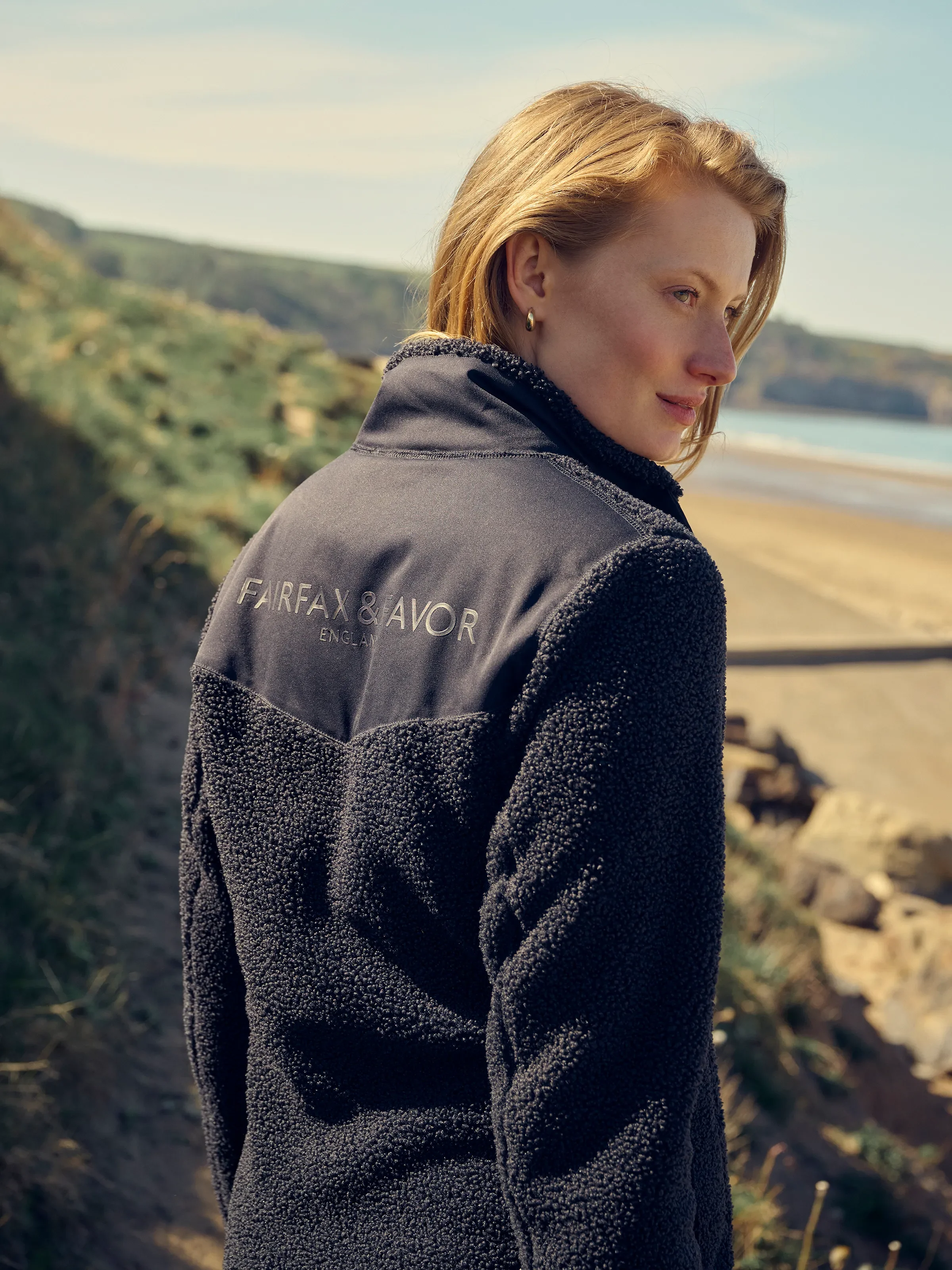 Agnes Fleece Jacket - Navy - Image 5