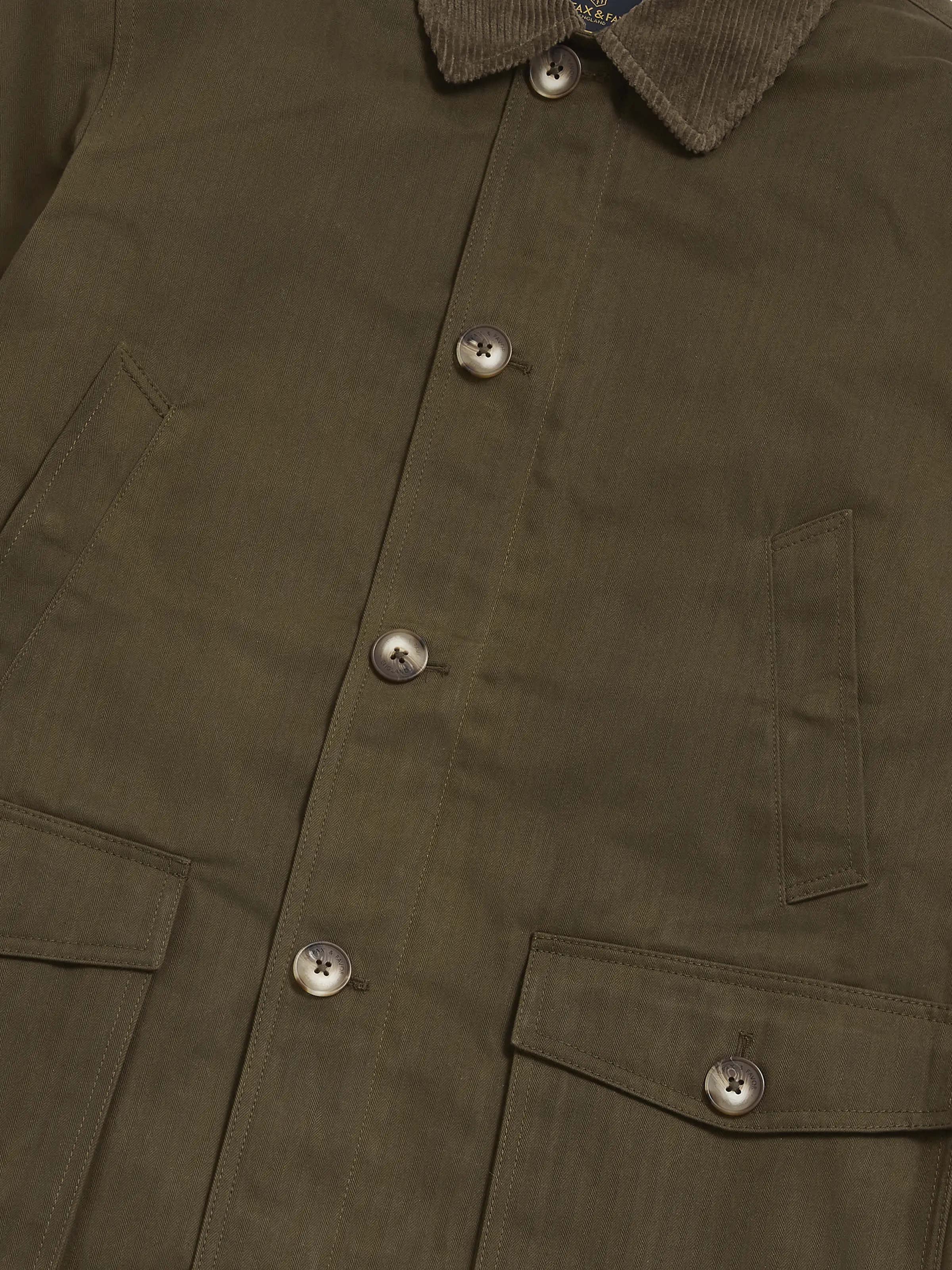 Archie Wax Jacket - Khaki Brown - Image 4