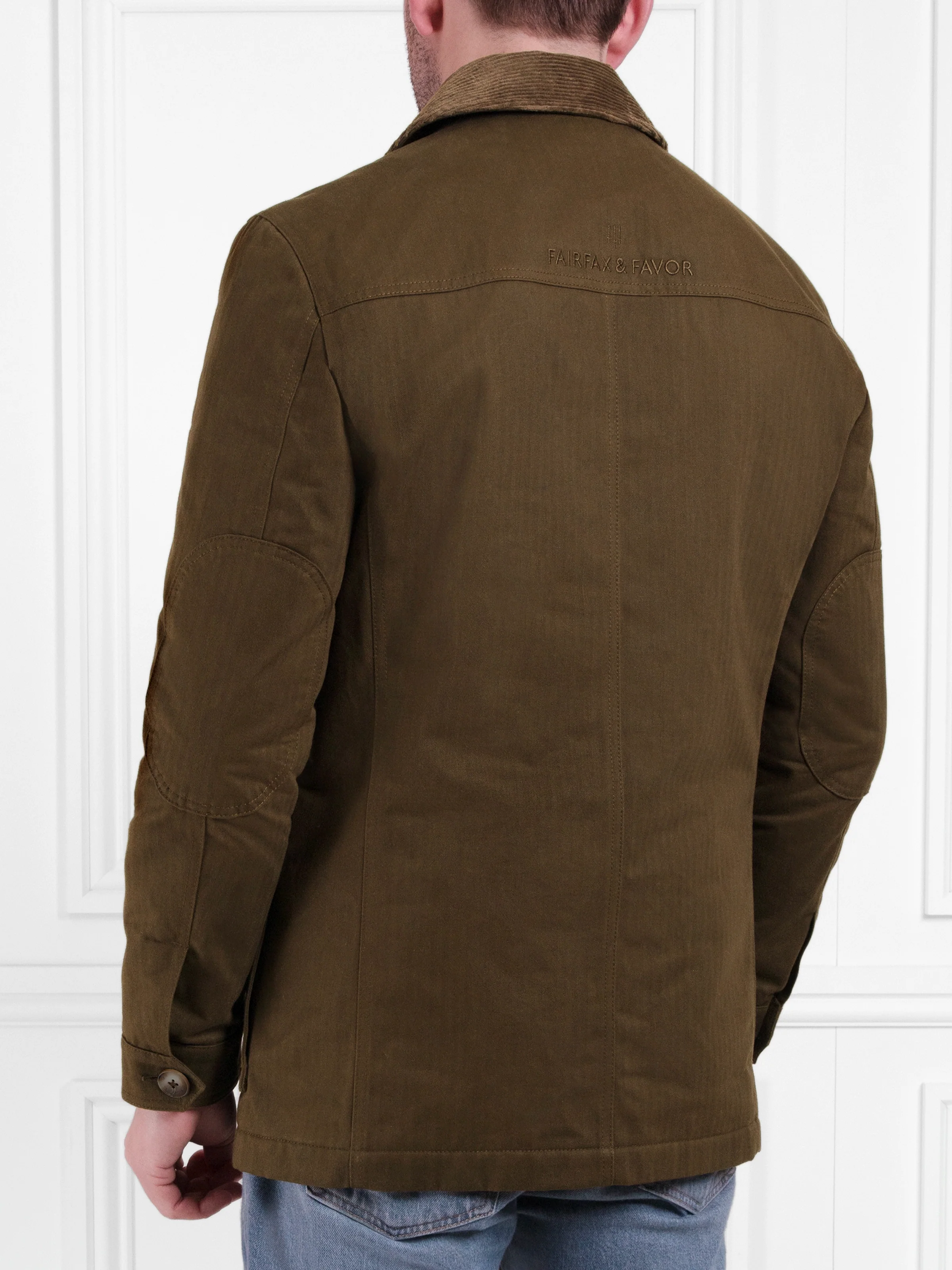 Archie Wax Jacket - Khaki Brown - Image 5
