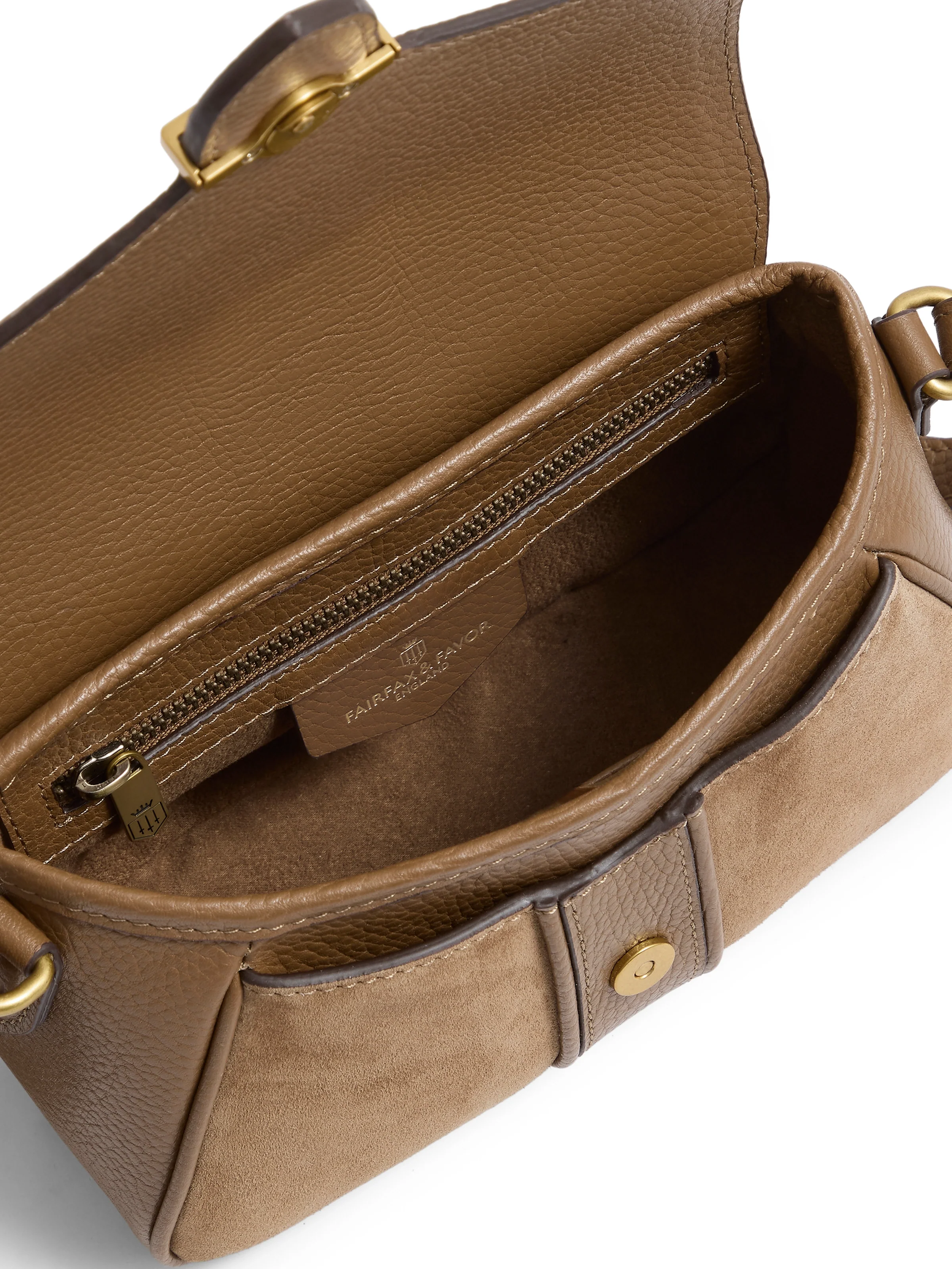 Aviemore Crossbody Bag - Tan Suede - Image 5