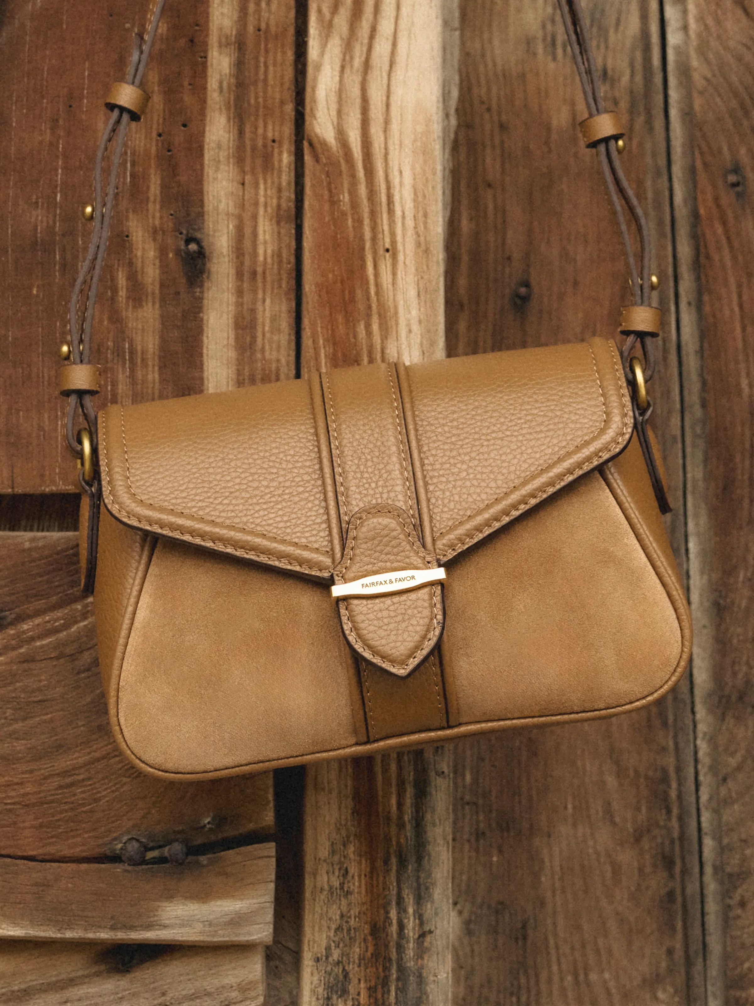 Aviemore Crossbody Bag - Tan Suede - Image 7