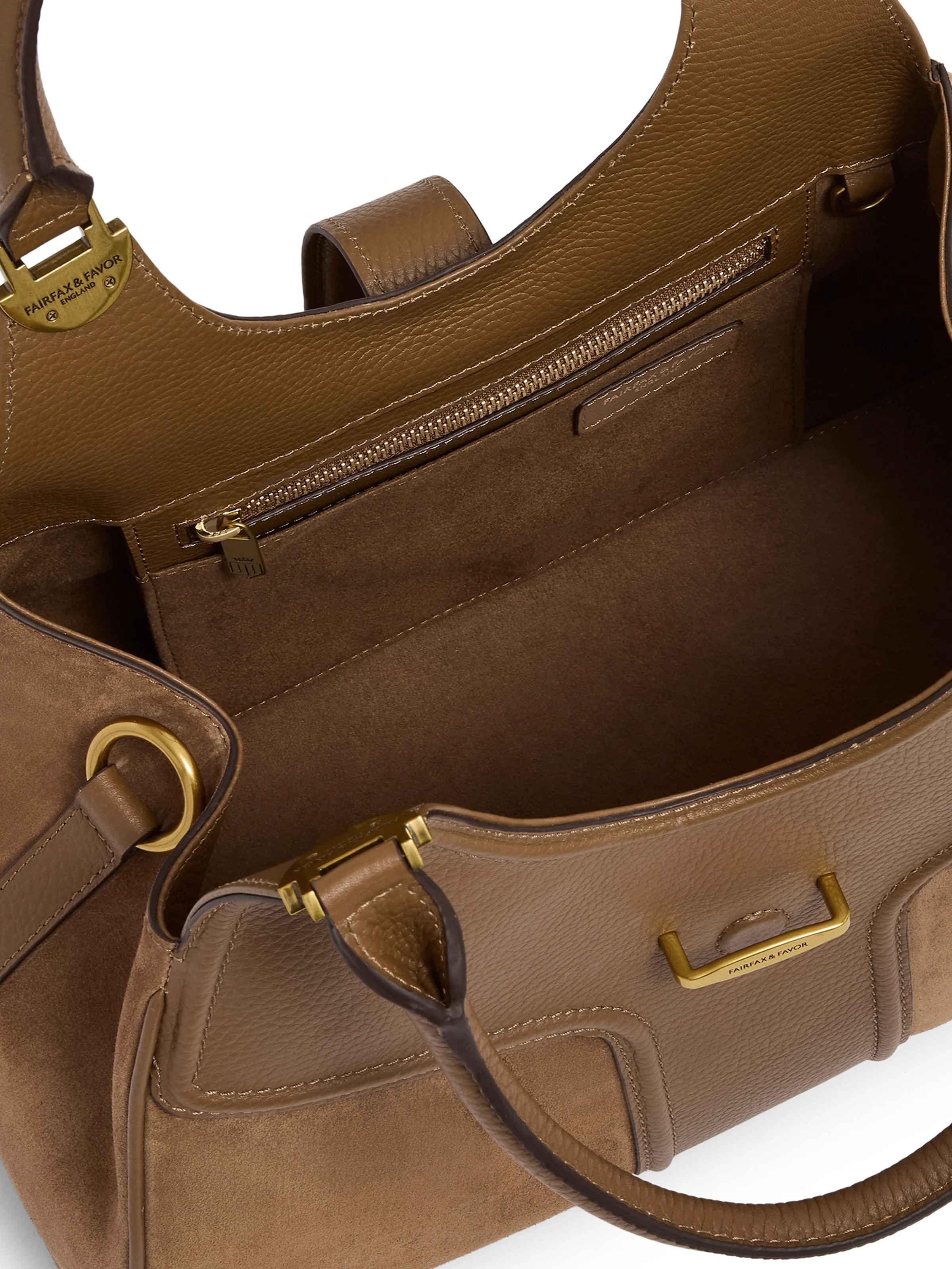 Aviemore Shoulder Bag - Tan Suede - Image 5
