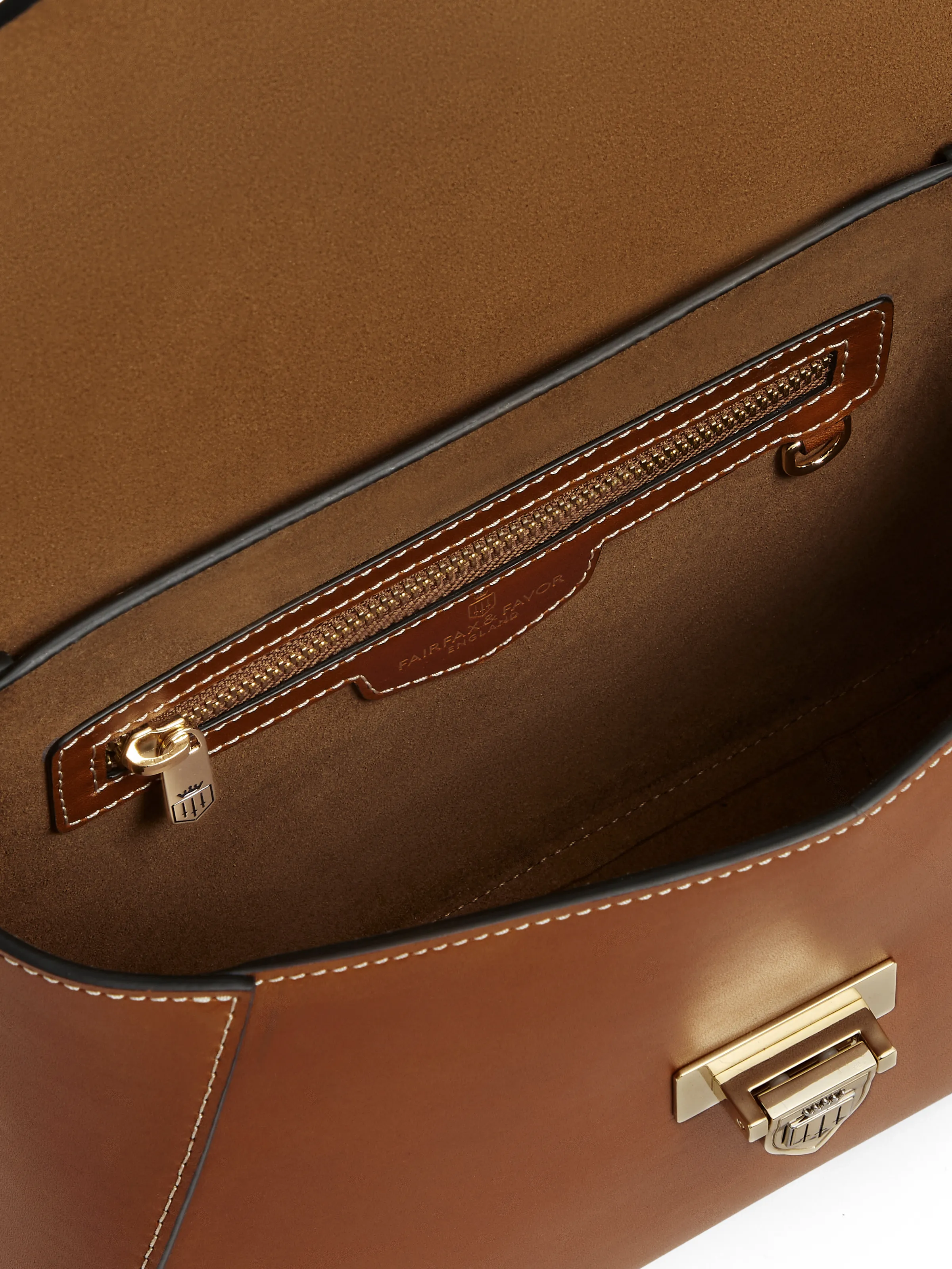 Blenheim Crossbody Bag - Tan Leather - Image 5