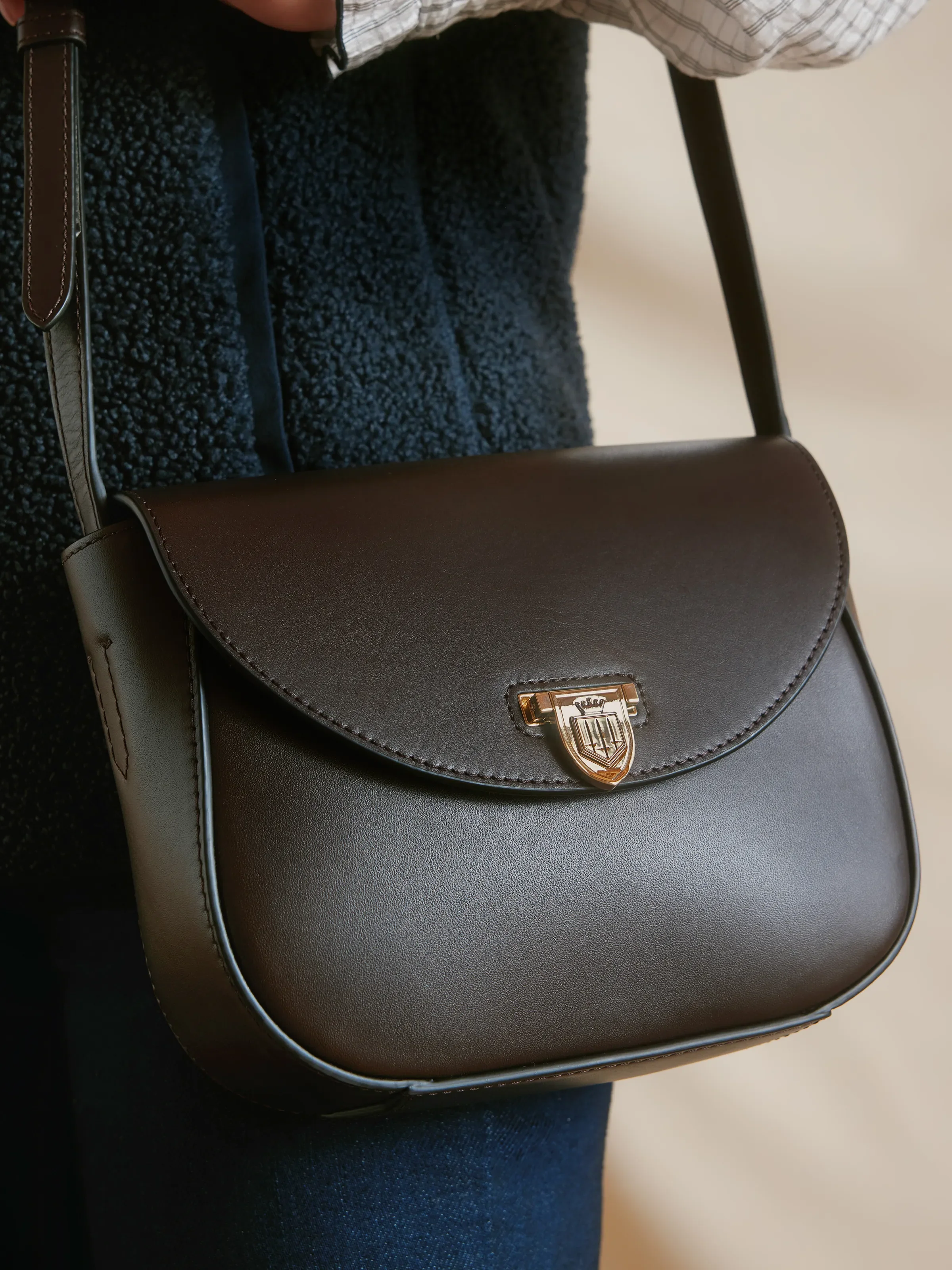 Blenheim Saddle Bag - Mahogany Leather - Image 7