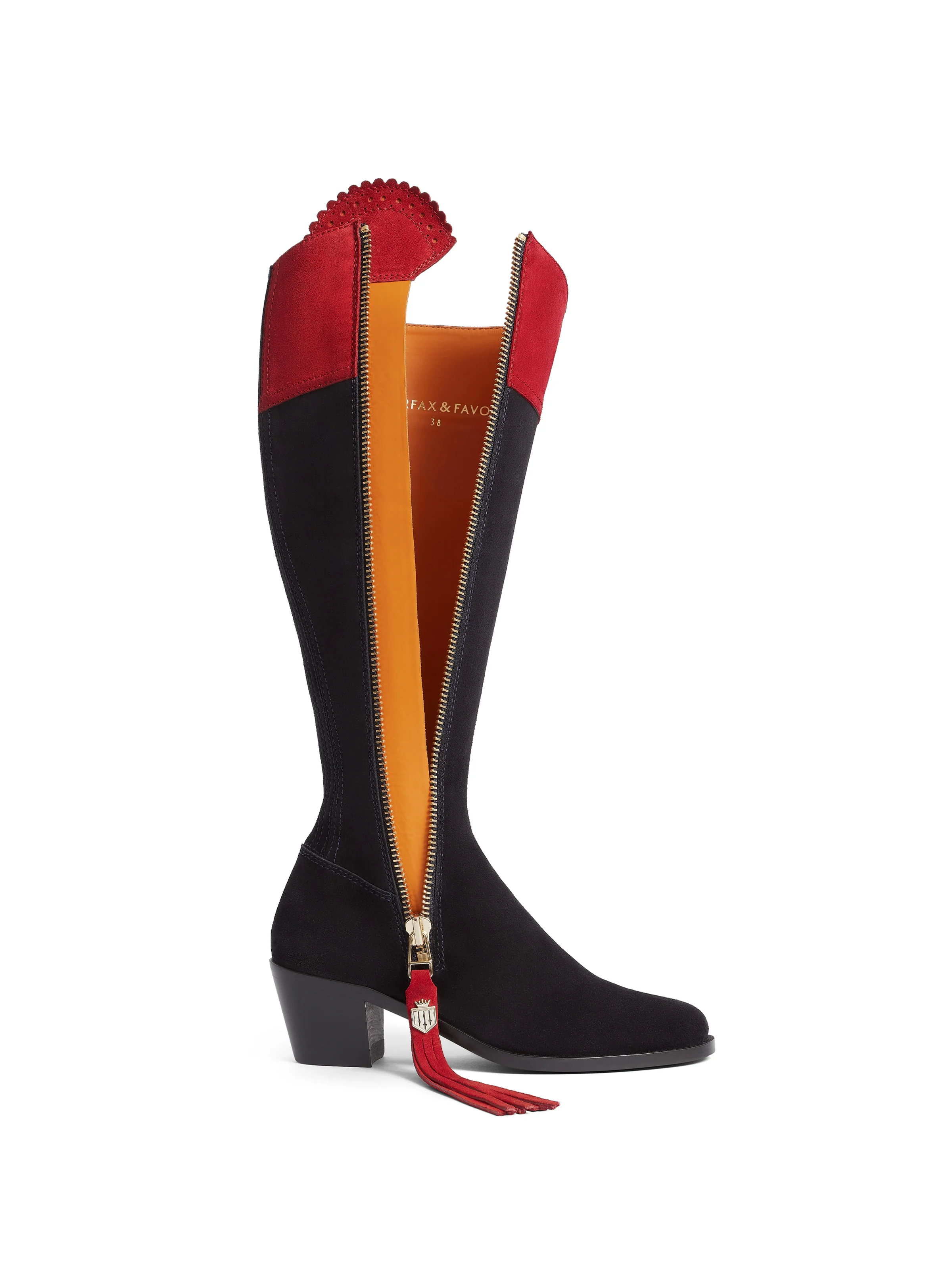 Heeled Regina (Sporting Fit) - British Equestrian Red & Navy - Image 3