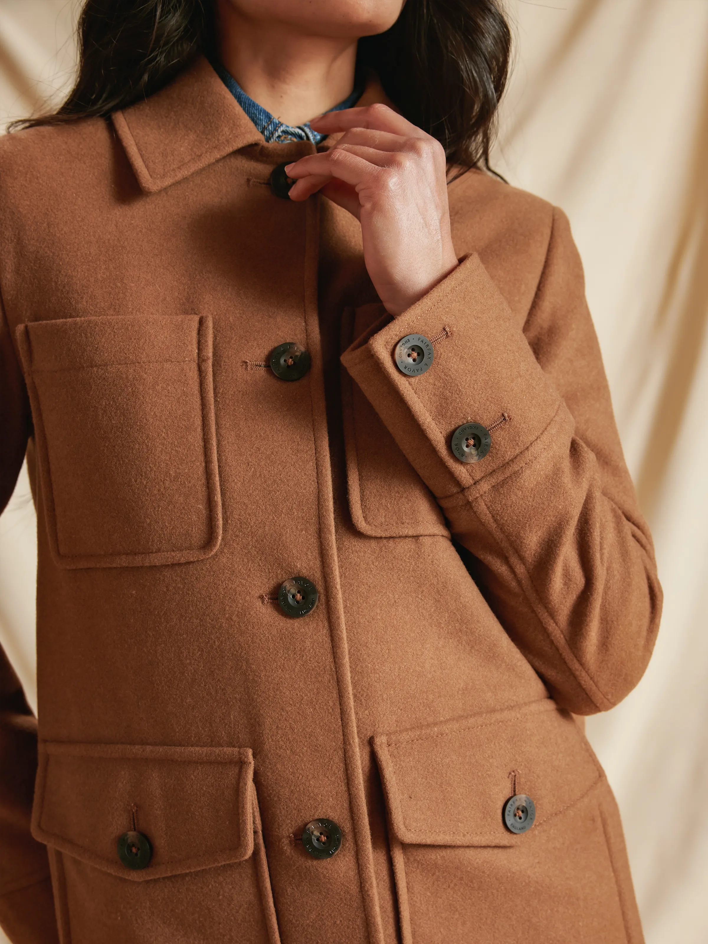 Callie Jacket - Tan Wool - Image 4