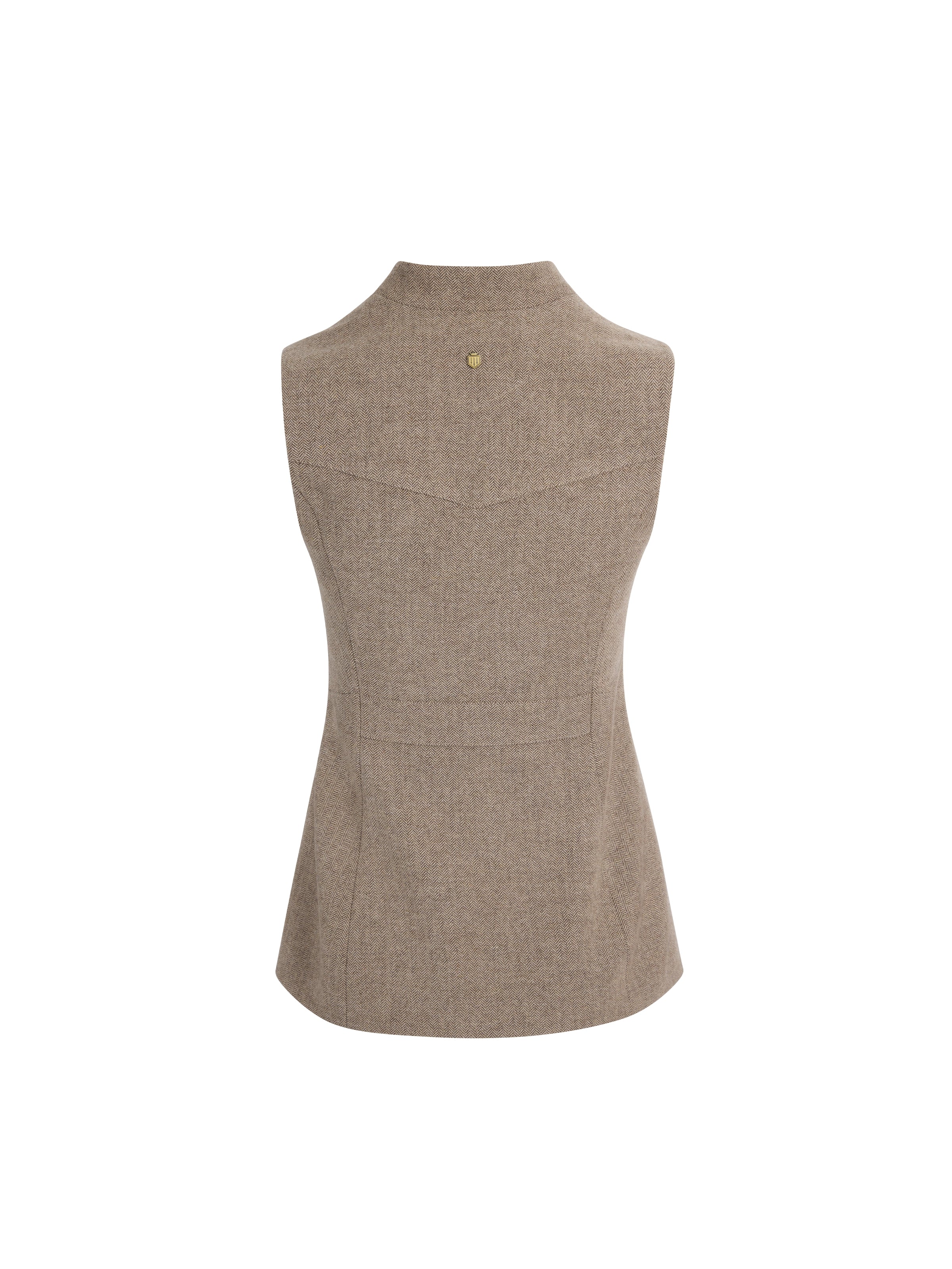 Eliza Herringbone Gilet - Driftwood - Image 3