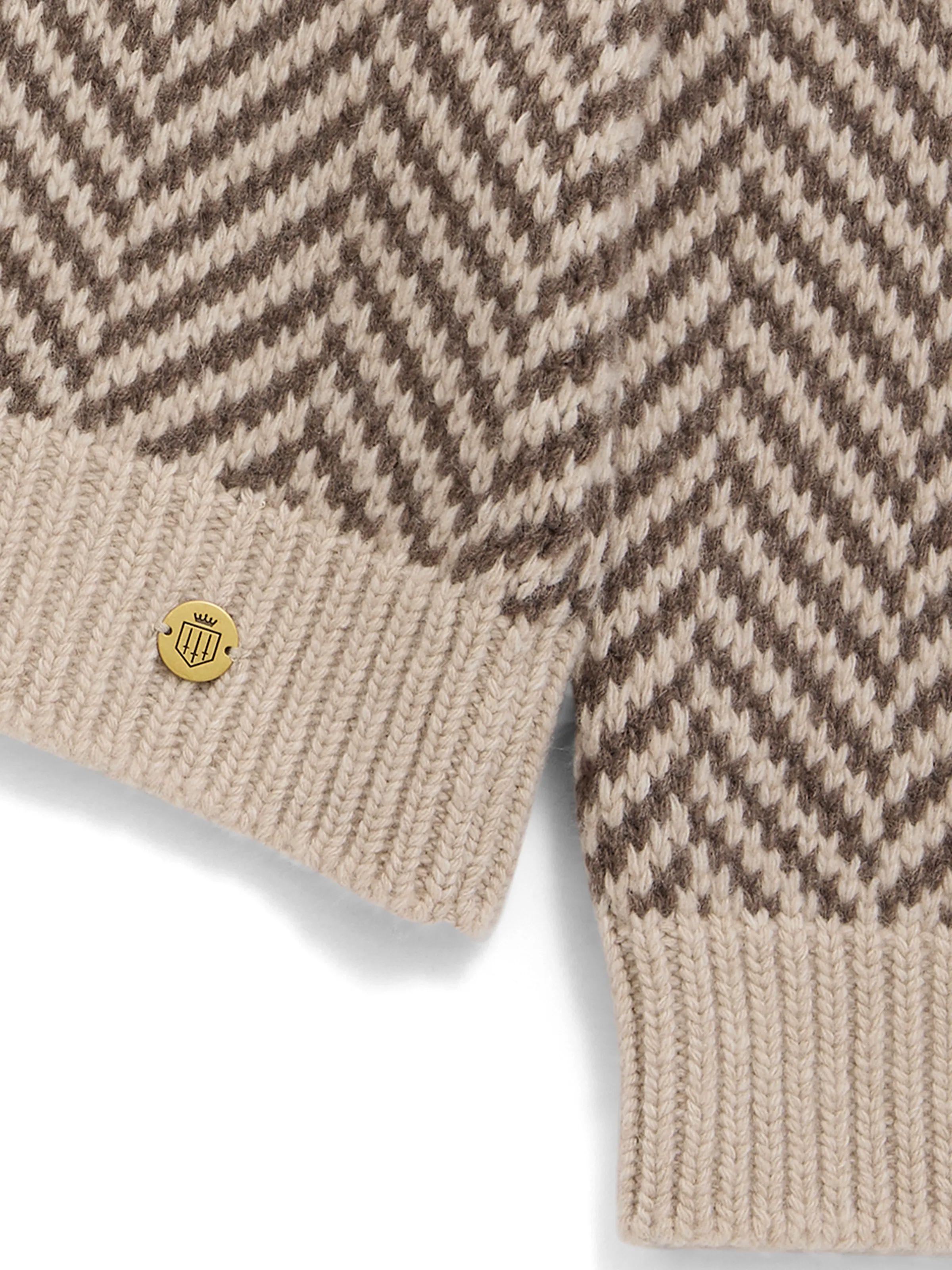 Evie - Taupe Herringbone - Image 4