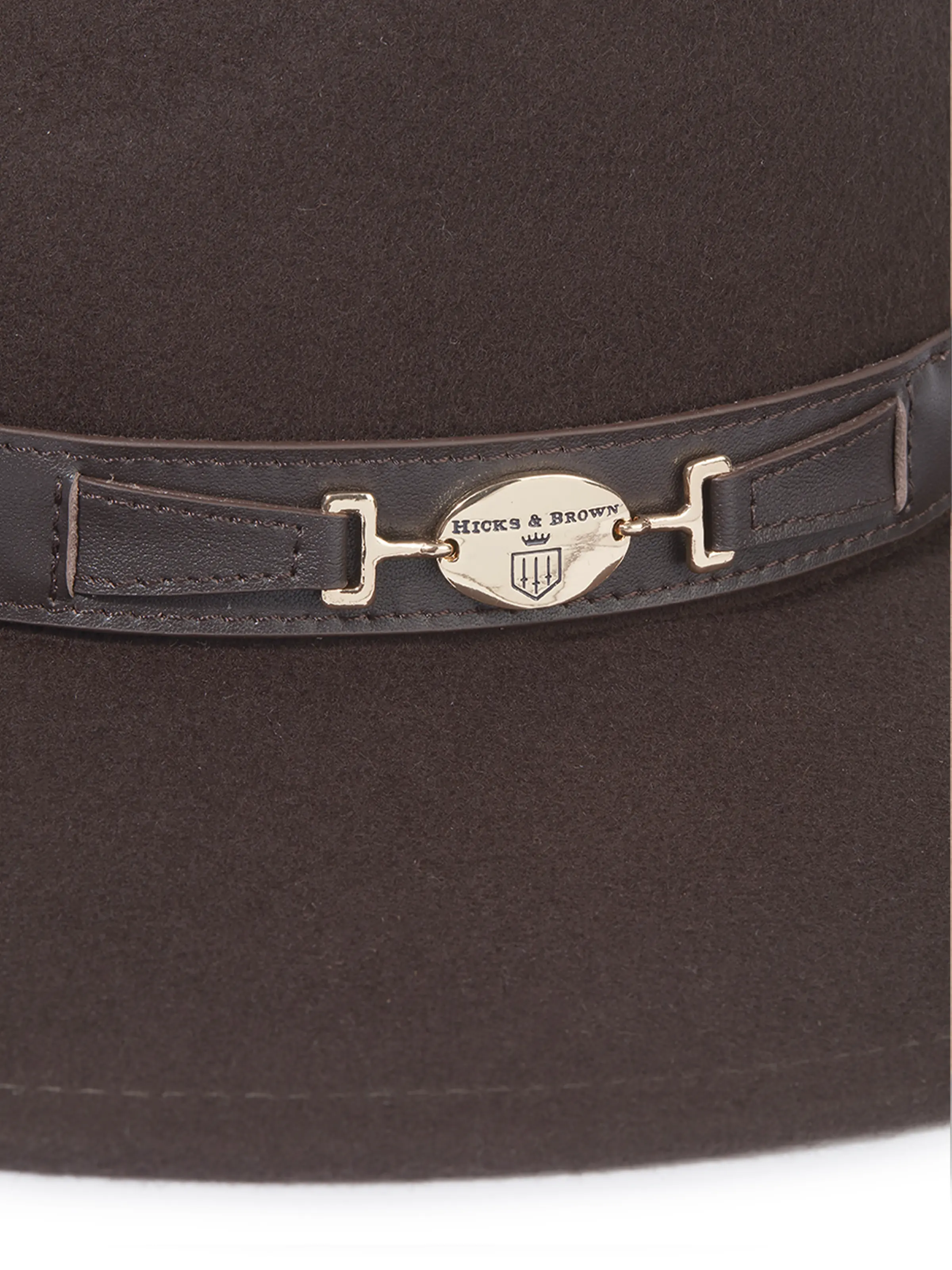 Hicks & Brown Halesworth - Wool Fedora Brown - Image 5