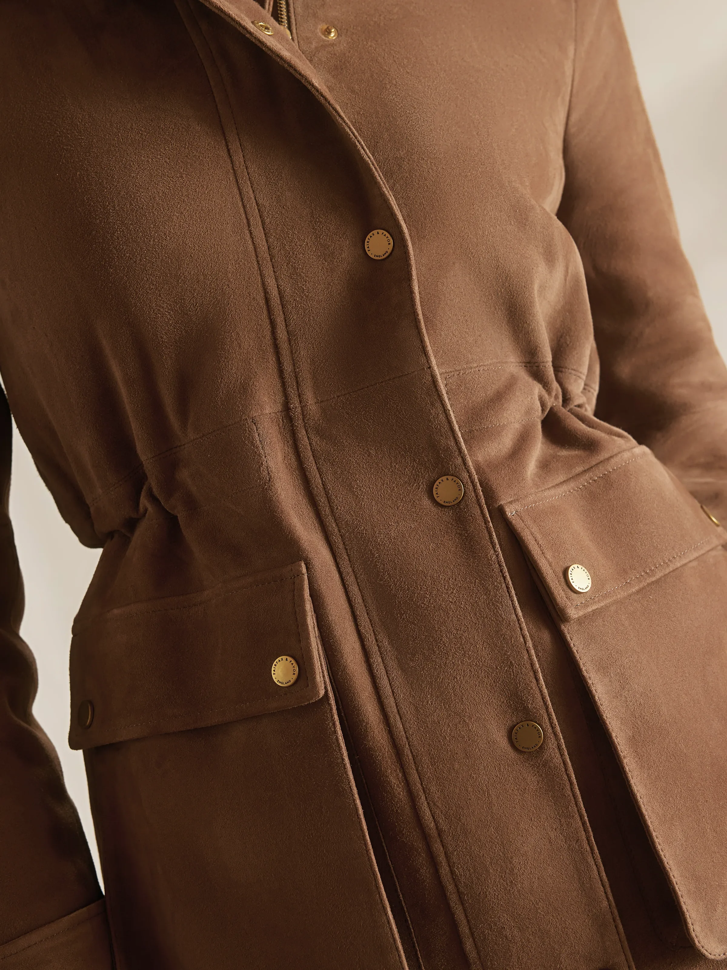 Iris Jacket - Mushroom Suede - Image 5