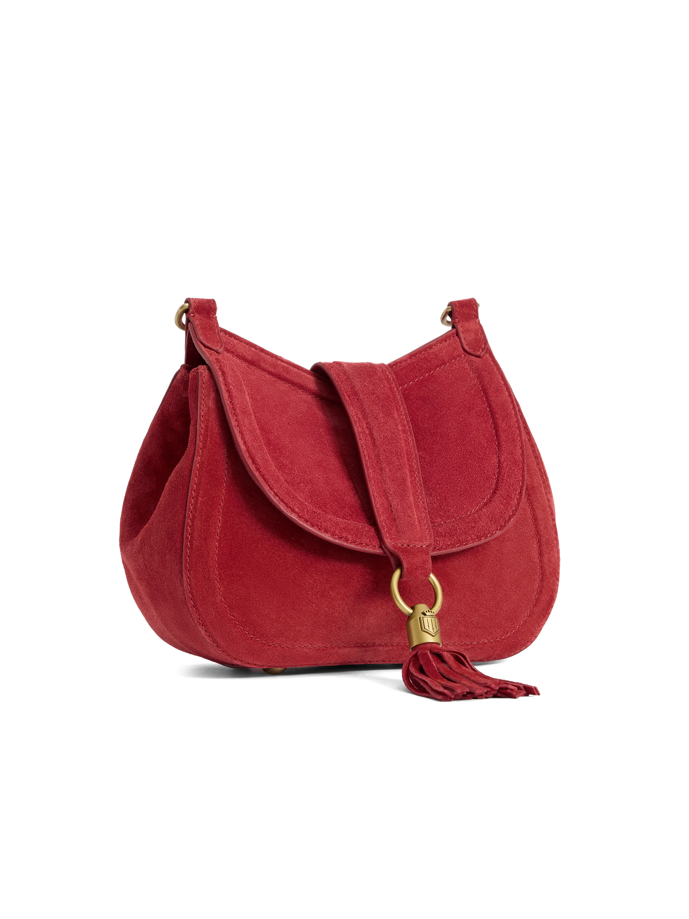 Langham Messenger Bag - Red Suede (Valentines Limited Edition) - Image 4