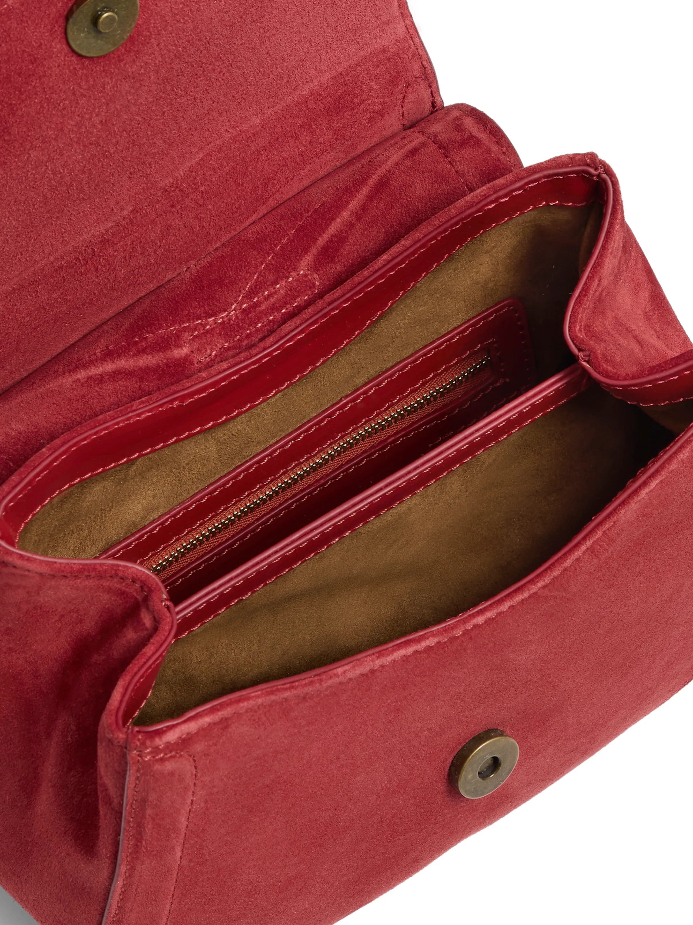 Langham Messenger Bag - Red Suede (Valentines Limited Edition) - Image 5
