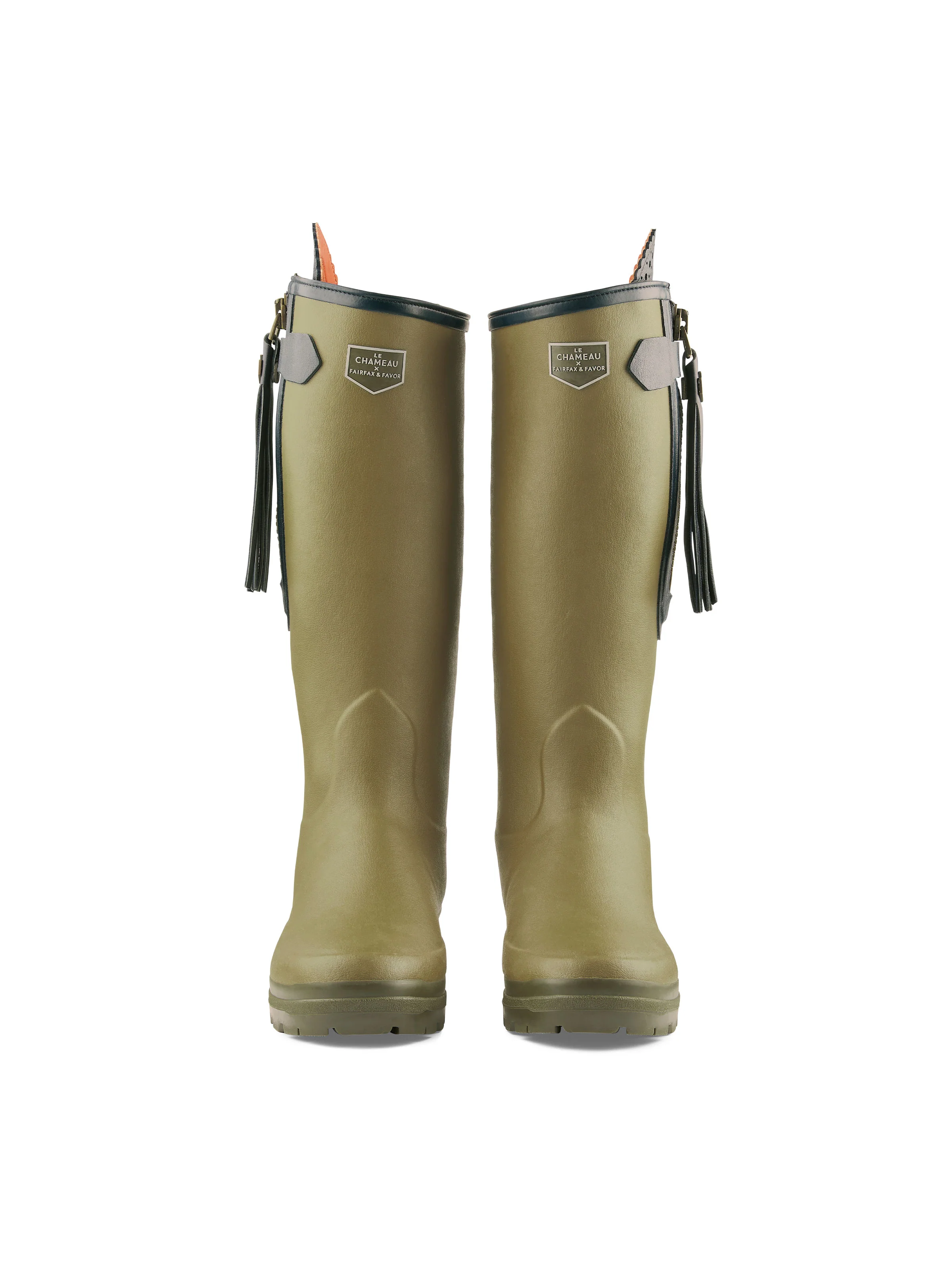 L'Alliance Neoprene Lined Wellington Boot (Narrow Fit) - Vert Vierzon - Image 4