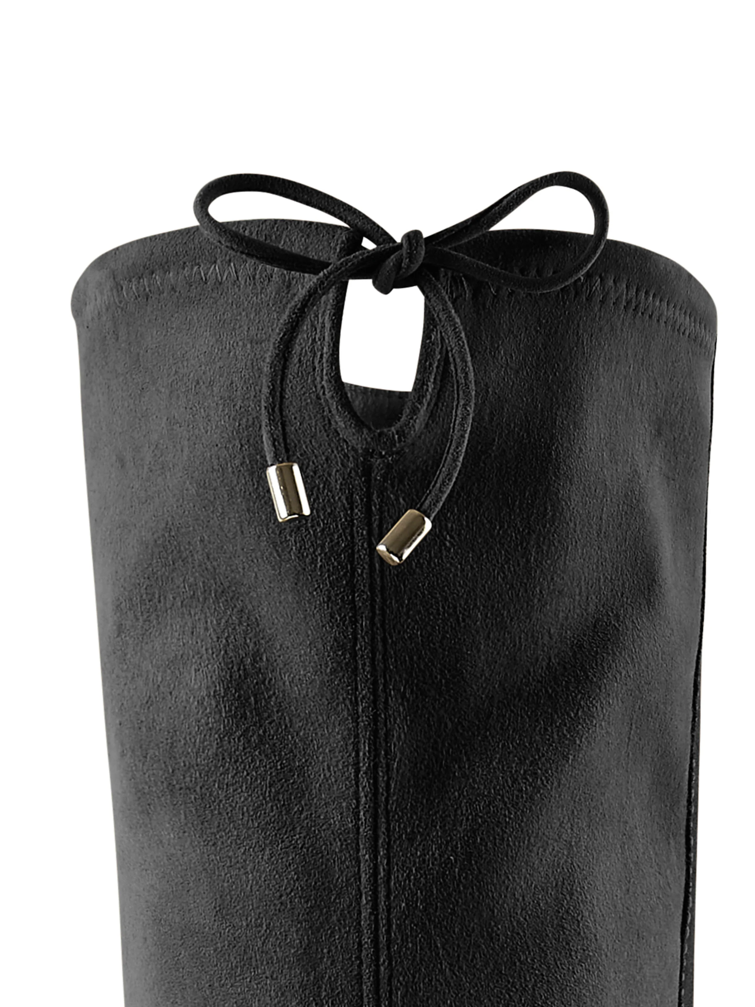 Over Knee Brompton - Black Suede - Image 6