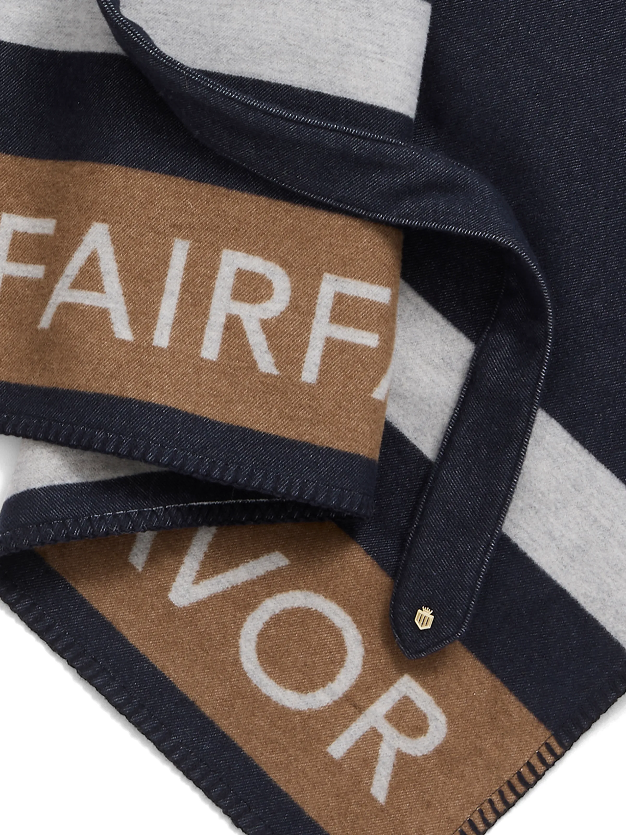 Rachel Cape - Navy Tri-Colour Wool - Image 4