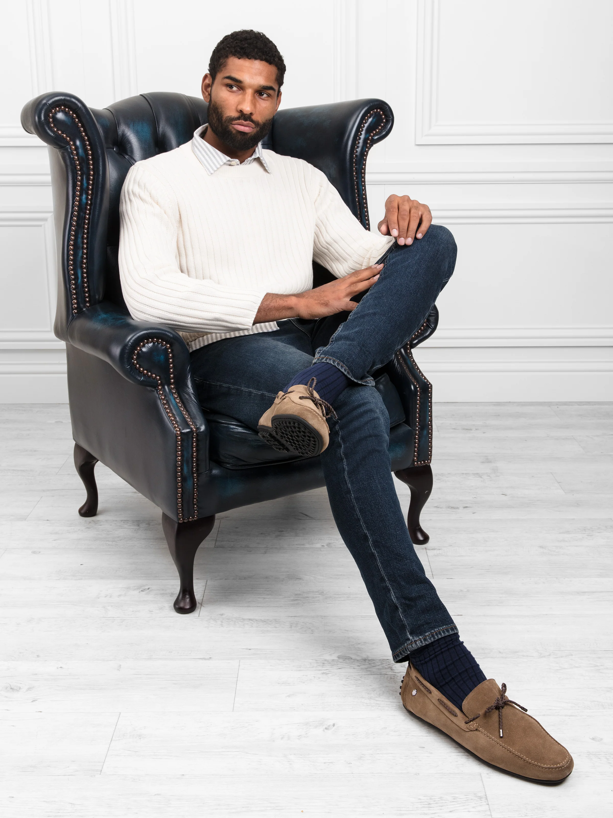 Aston Driving Shoe - Taupe - Image 3