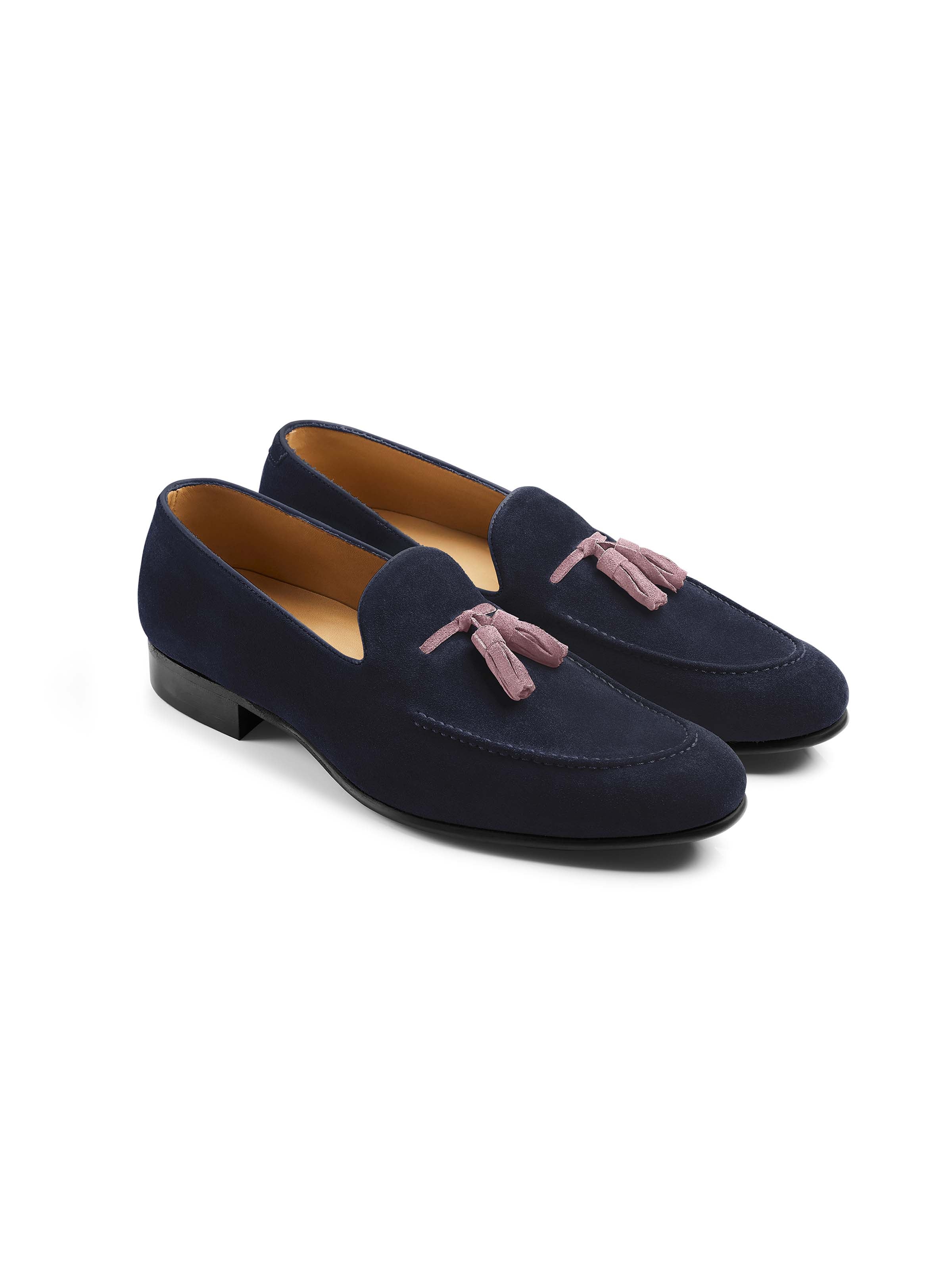 Bedingfeld - Navy & Pink Suede - Image 4