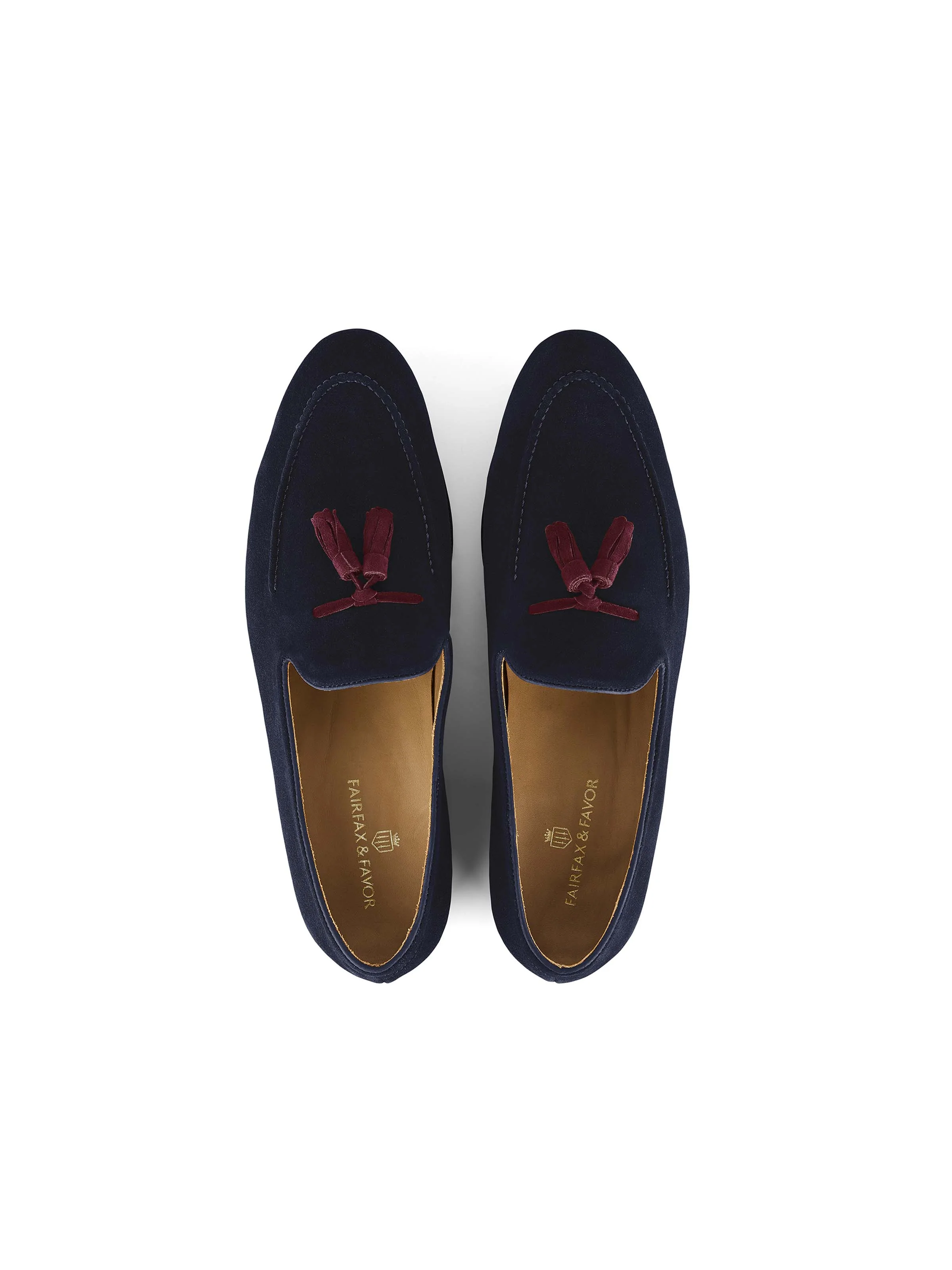 Bedingfeld - Navy & Burgundy Suede - Image 3