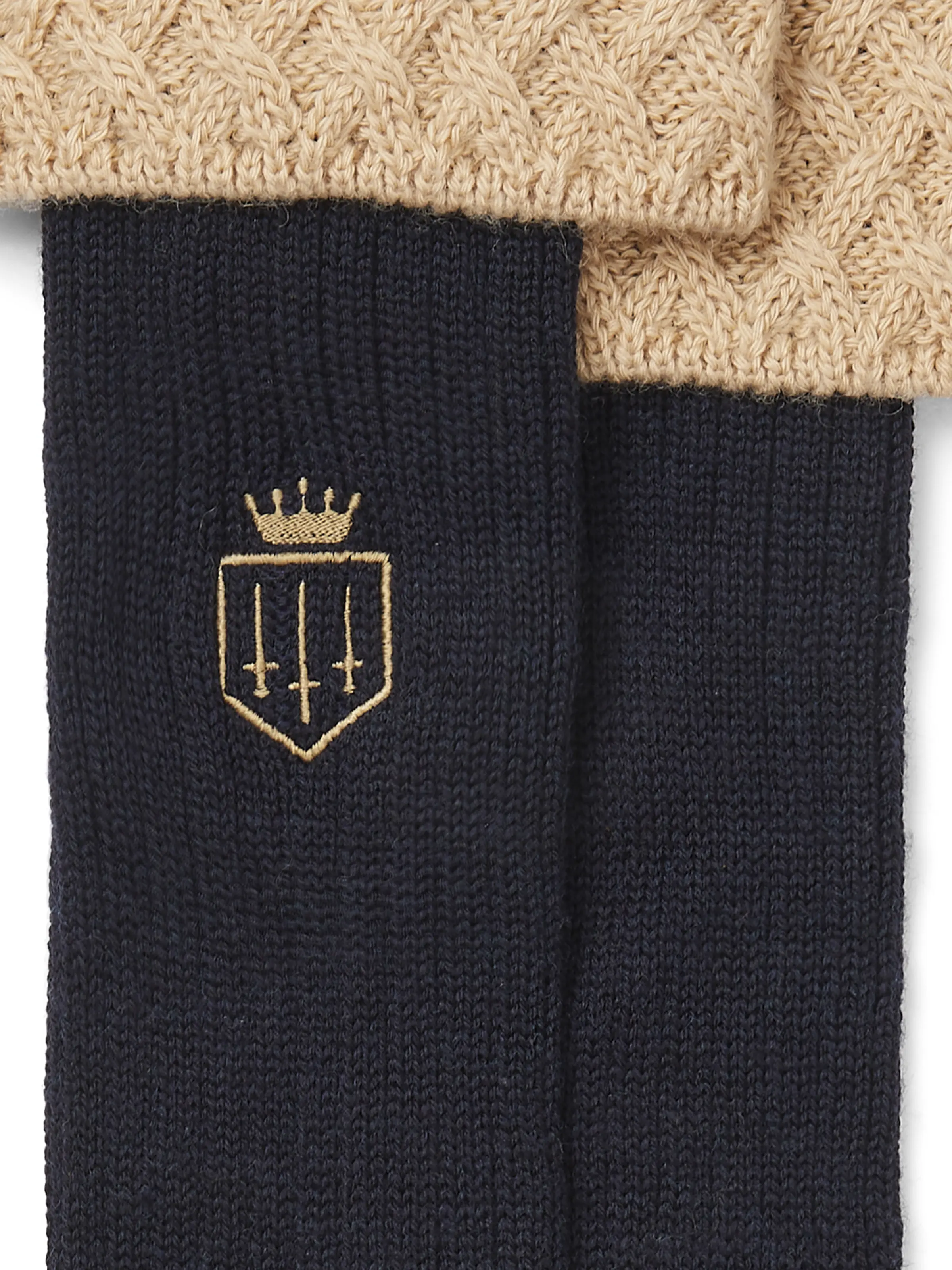 Explorer Merino Socks - Navy & Fawn - Image 3