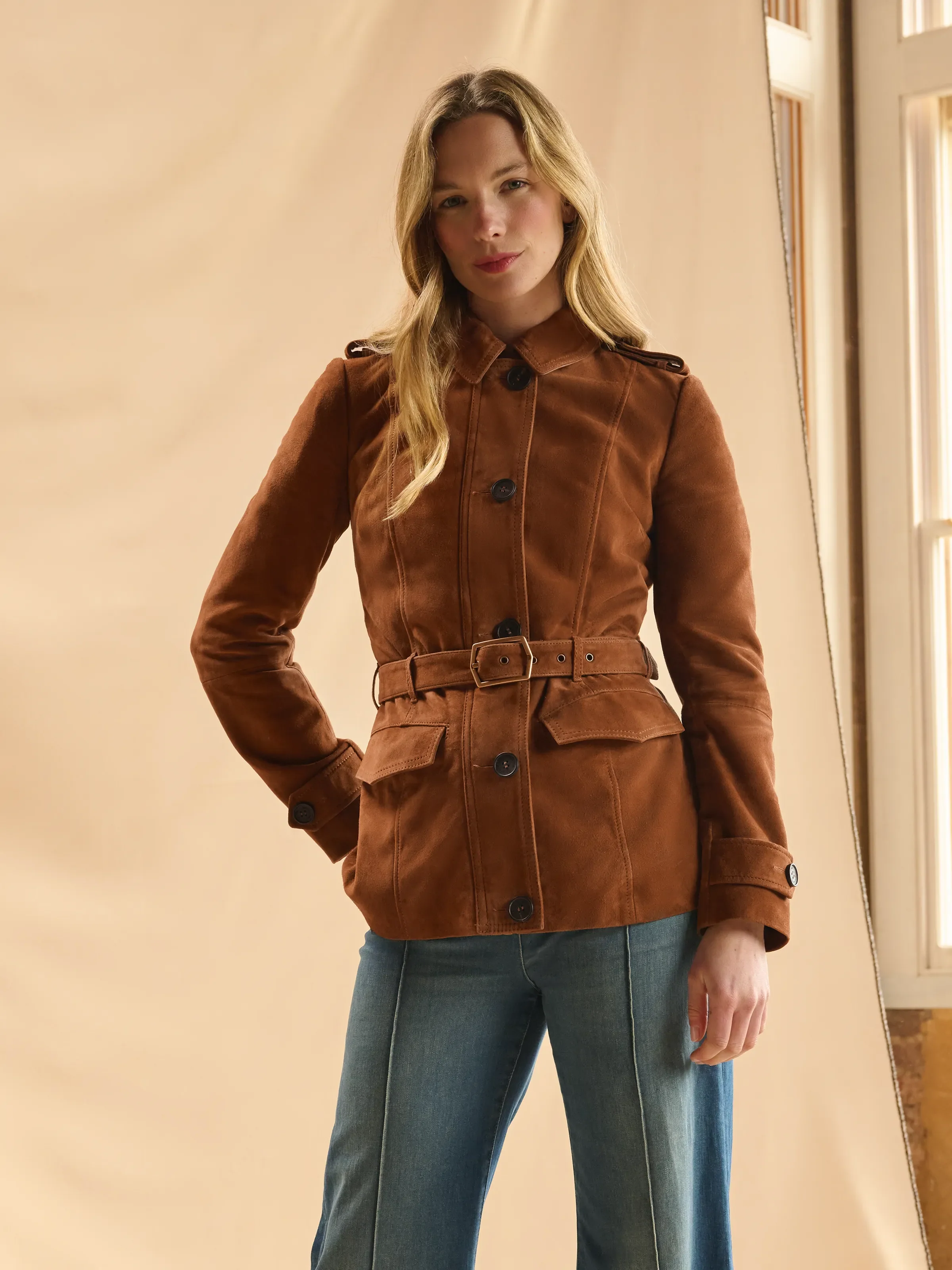 Frances Jacket - Tan - Image 5