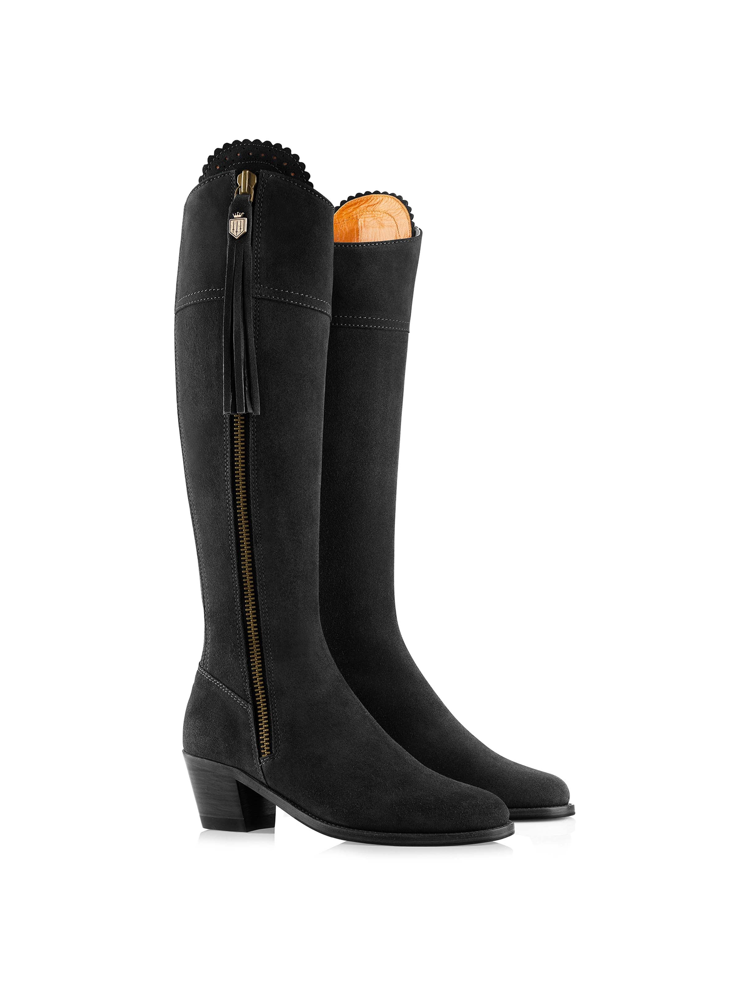 Heeled Regina (Regular Fit) - Black Suede - Image 3