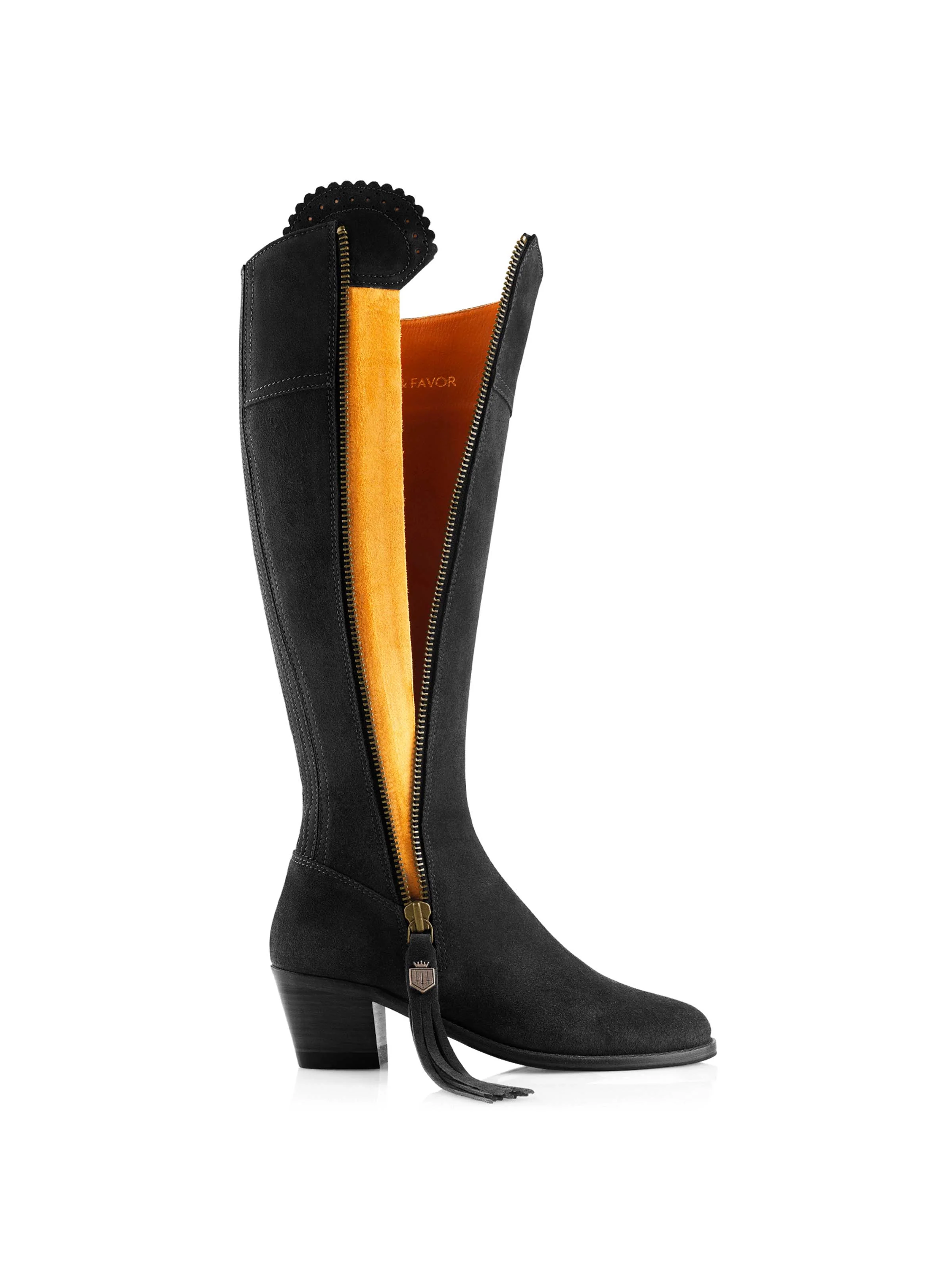 Heeled Regina (Regular Fit) - Black Suede - Image 4
