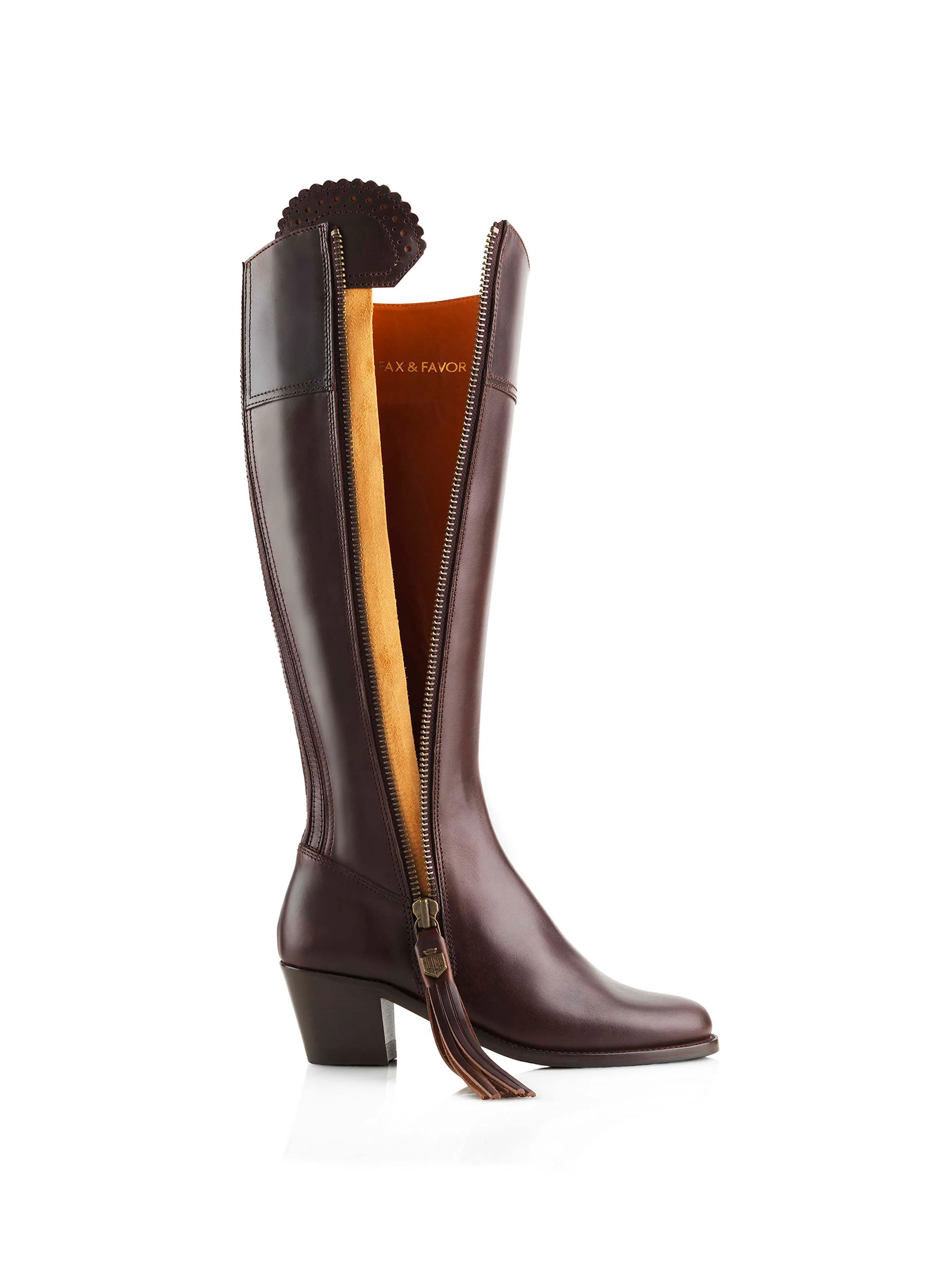 Heeled Regina (Regular Fit) - Mahogany Leather - Image 4