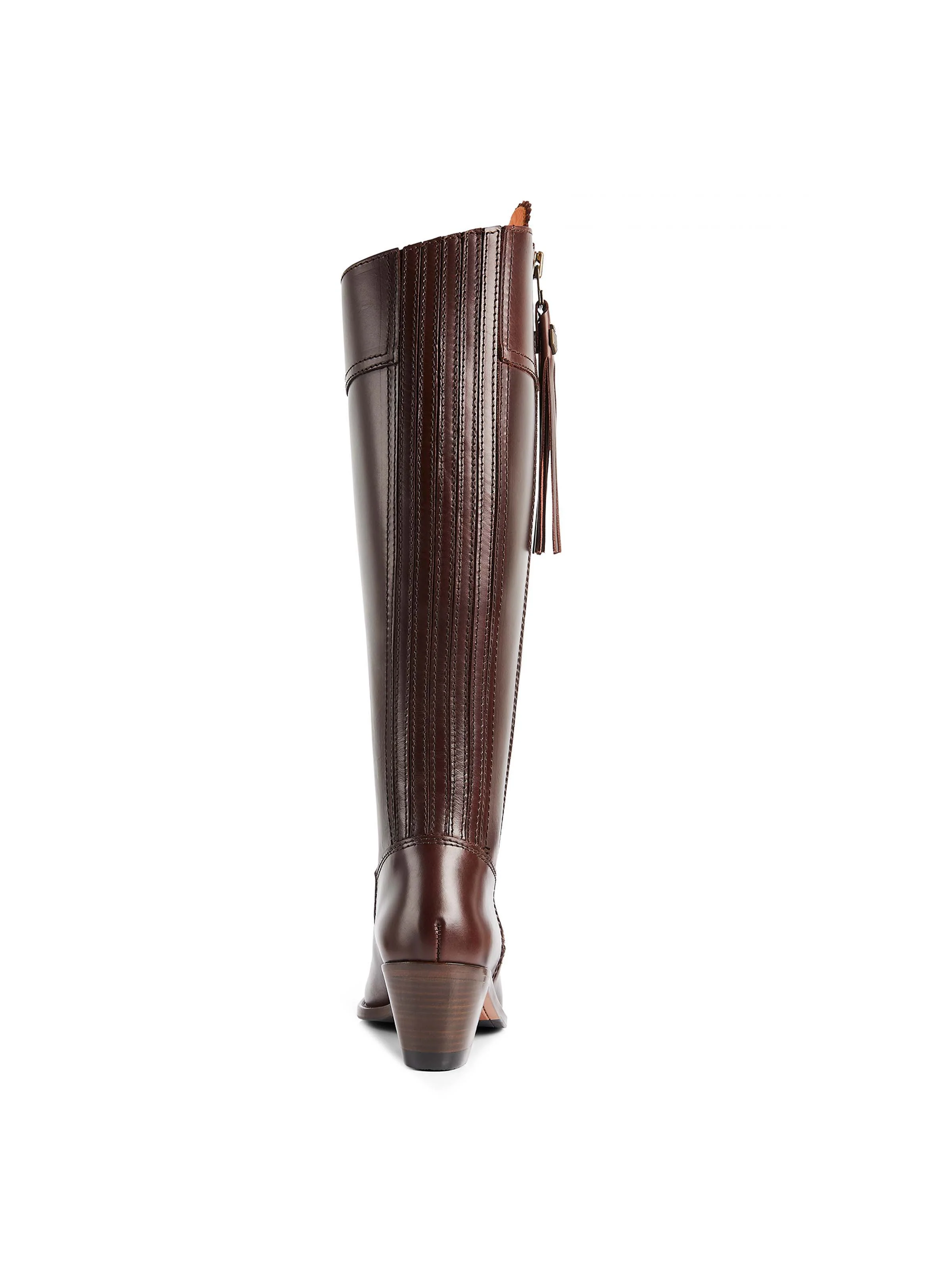 Heeled Regina (Sporting Fit) - Mahogany Leather - Image 5