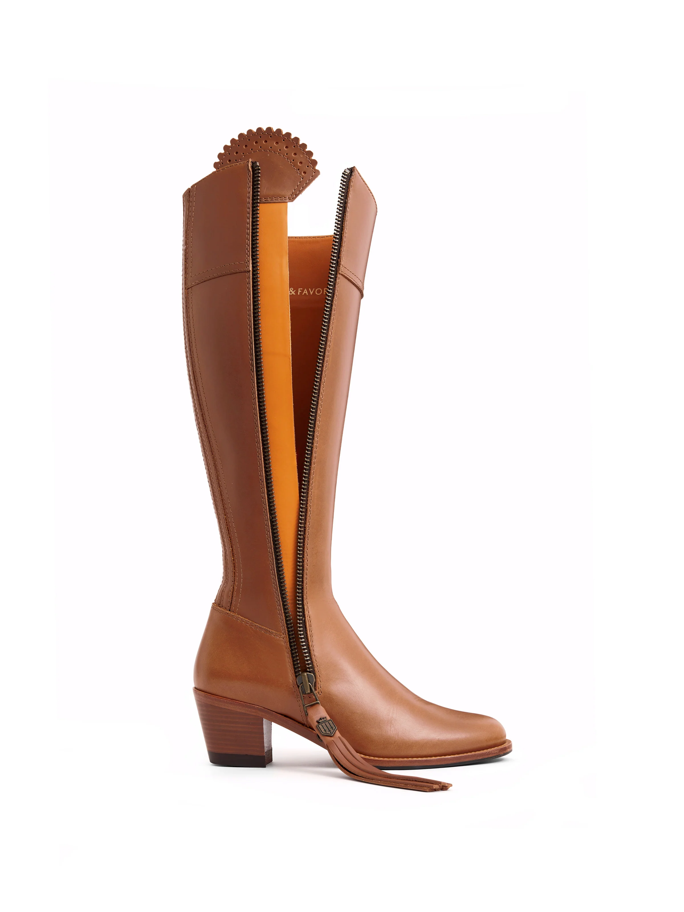 Heeled Regina (Regular Fit) - Tan Leather - Image 3