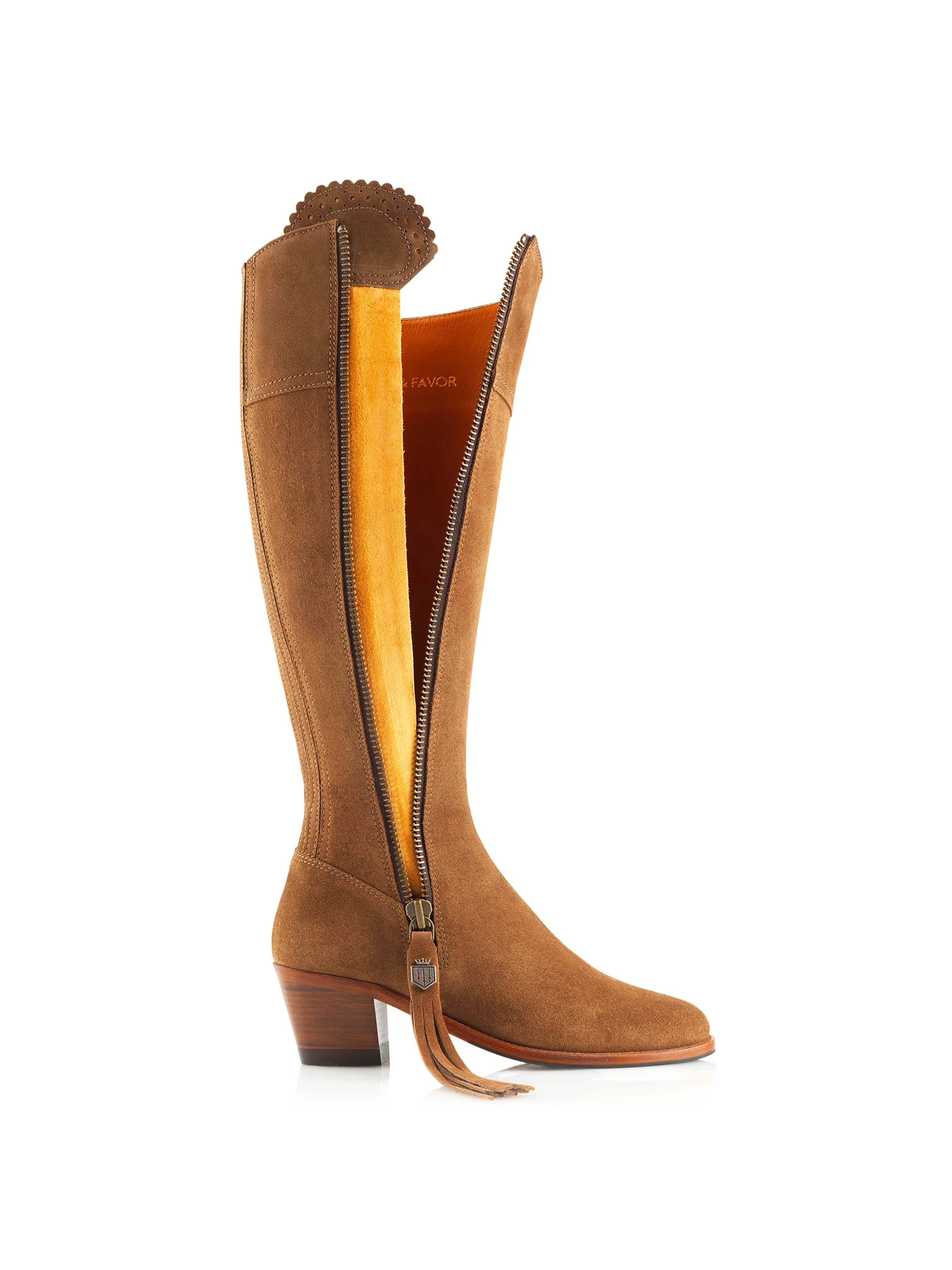Heeled Regina (Regular Fit) - Tan Suede - Image 4