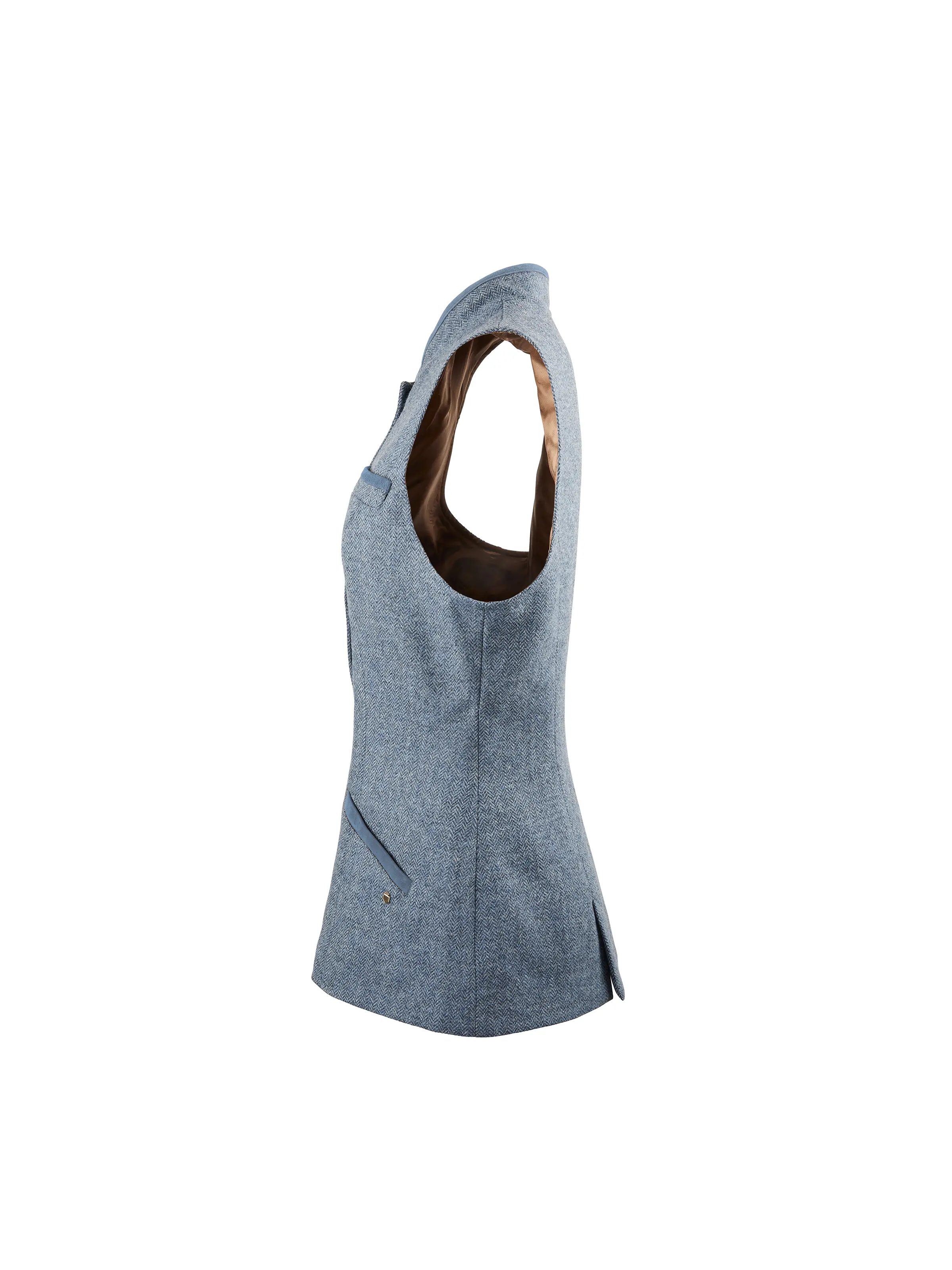 Madeline Gilet - Denim Herringbone - Image 4