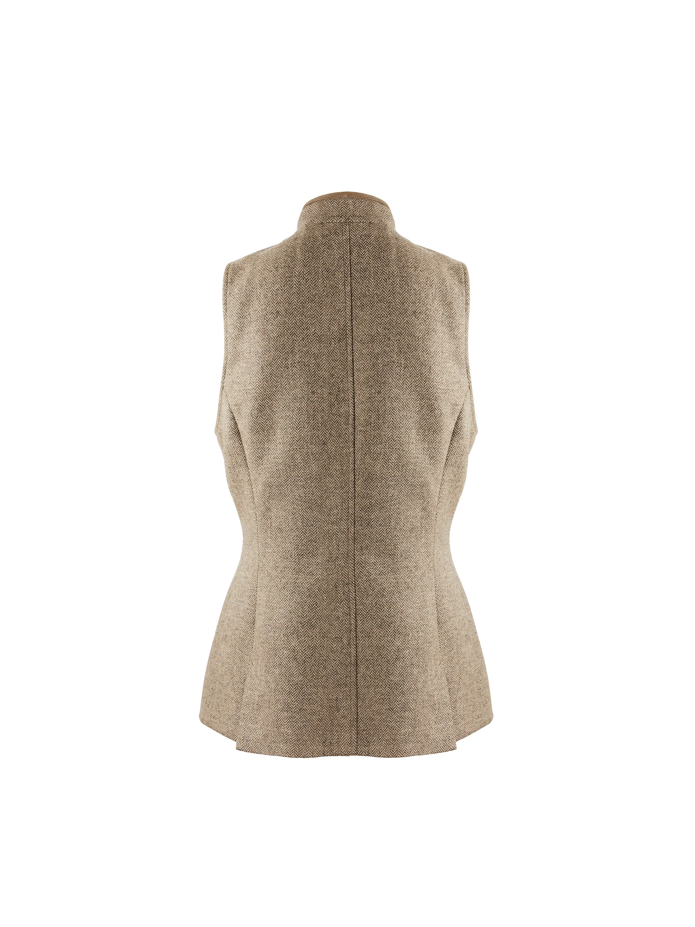 Madeline Gilet - Taupe Herringbone - Image 3
