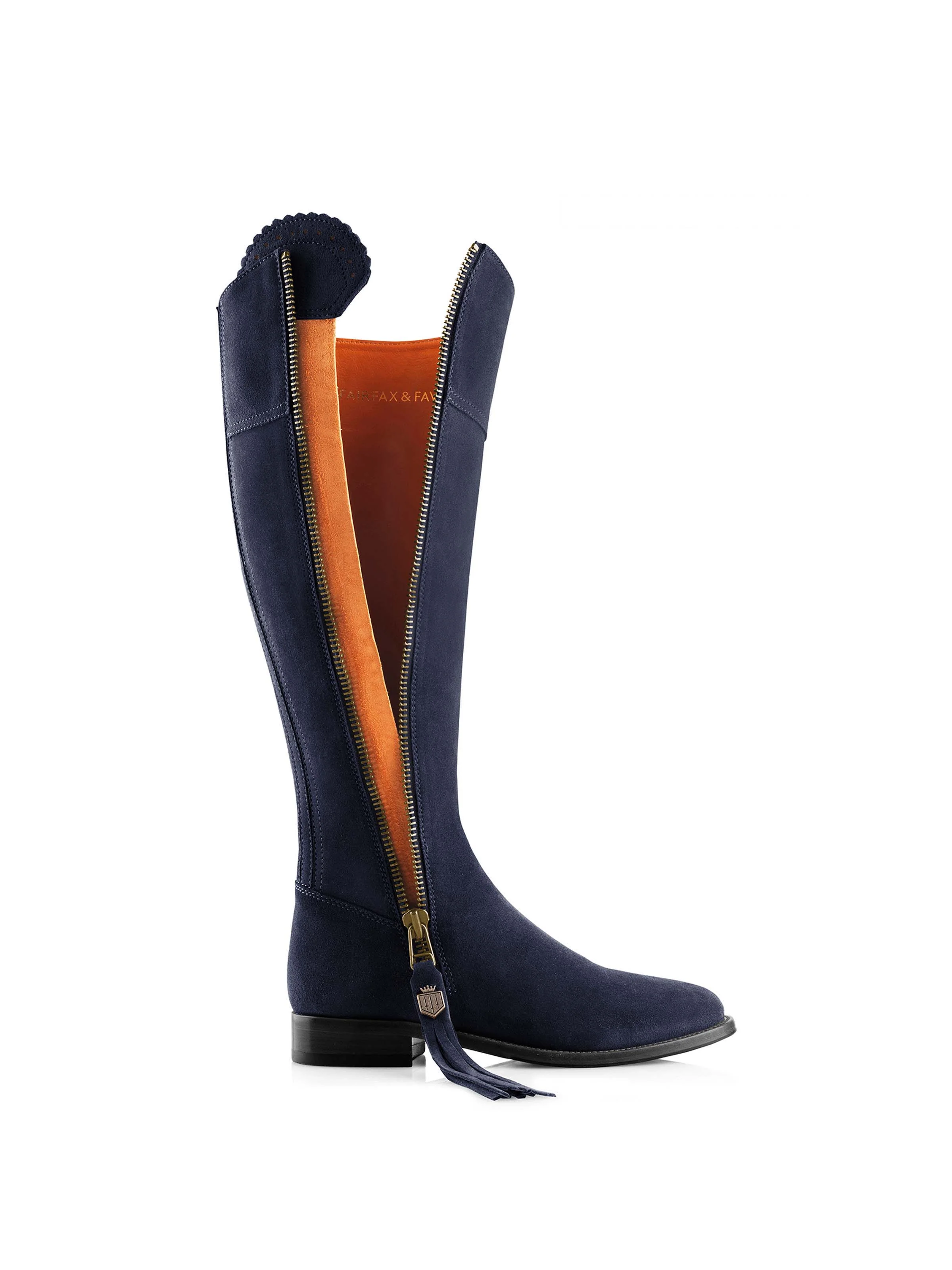 Regina (Narrow Fit) - Navy Blue Suede - Image 3