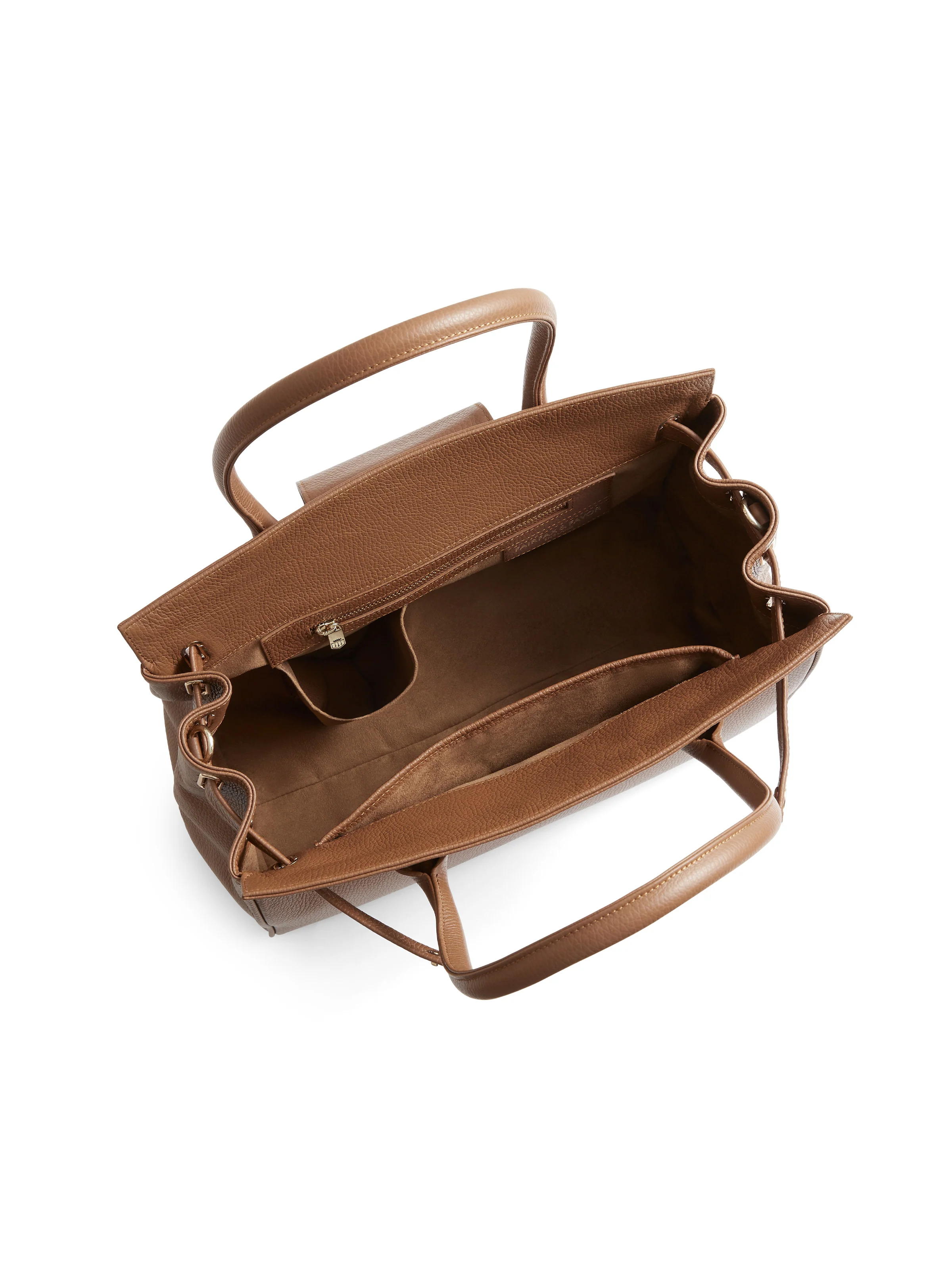Windsor Handbag - Tan Pebbled Leather - Image 5